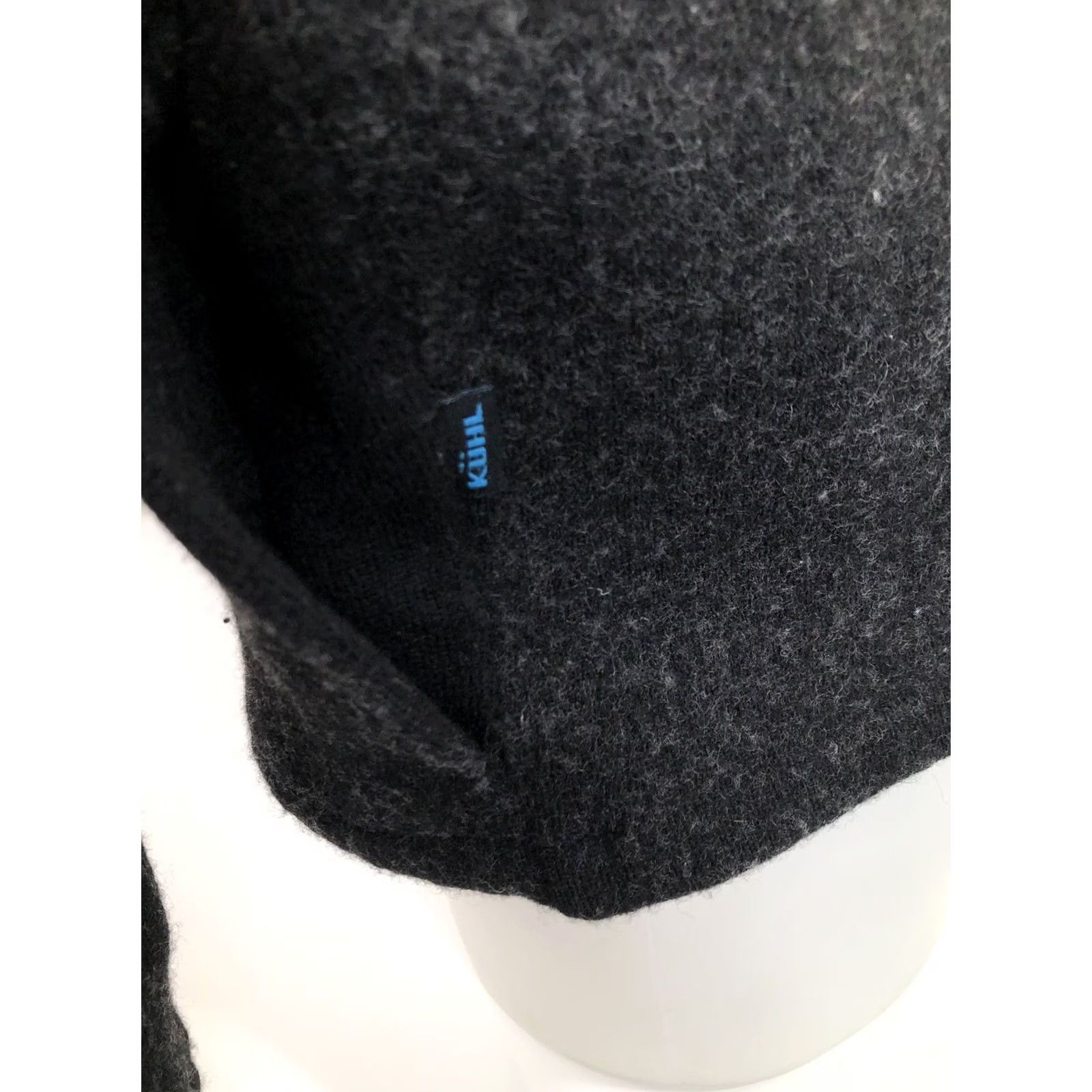 Vintage KUHL Sweater Jacket 100% Merino Wool Full Zip Mens M Black / Gray Thub holes Size US M / EU 48-50 / 2 - 4 Thumbnail
