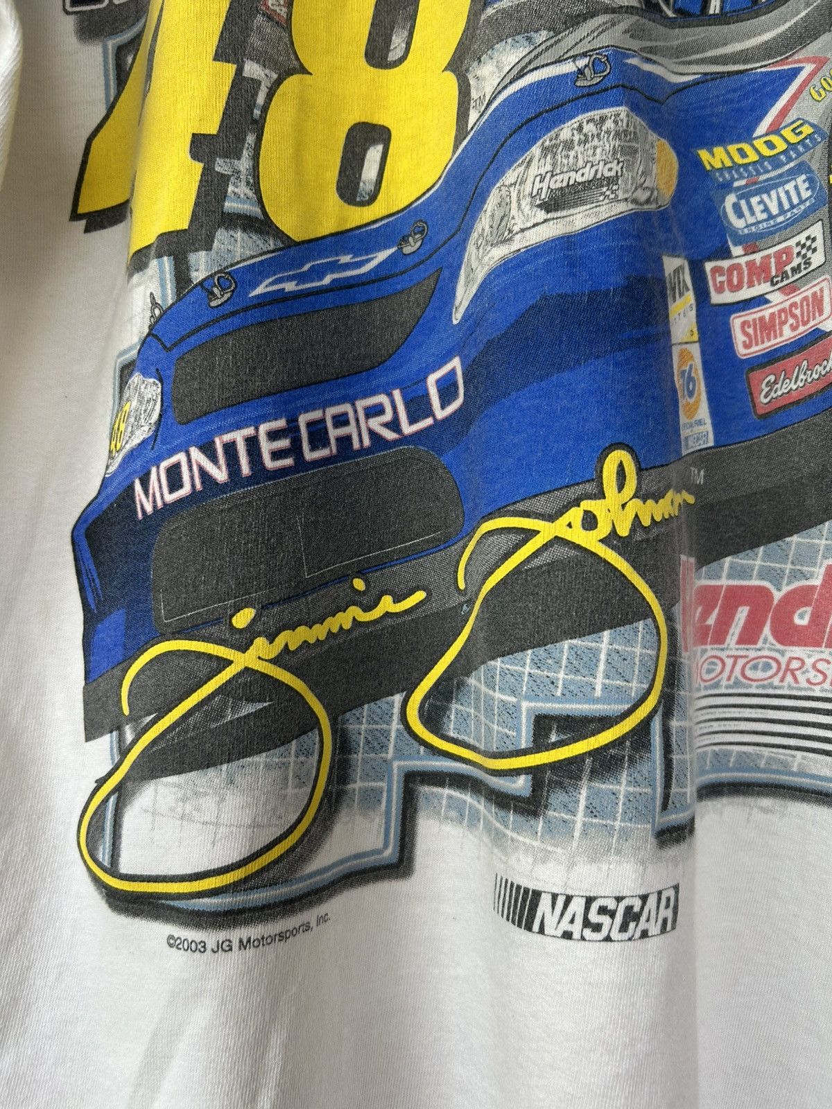 NASCAR jimmie johnson 2003 nascar tee Size US XL / EU 56 / 4 - 4 Thumbnail