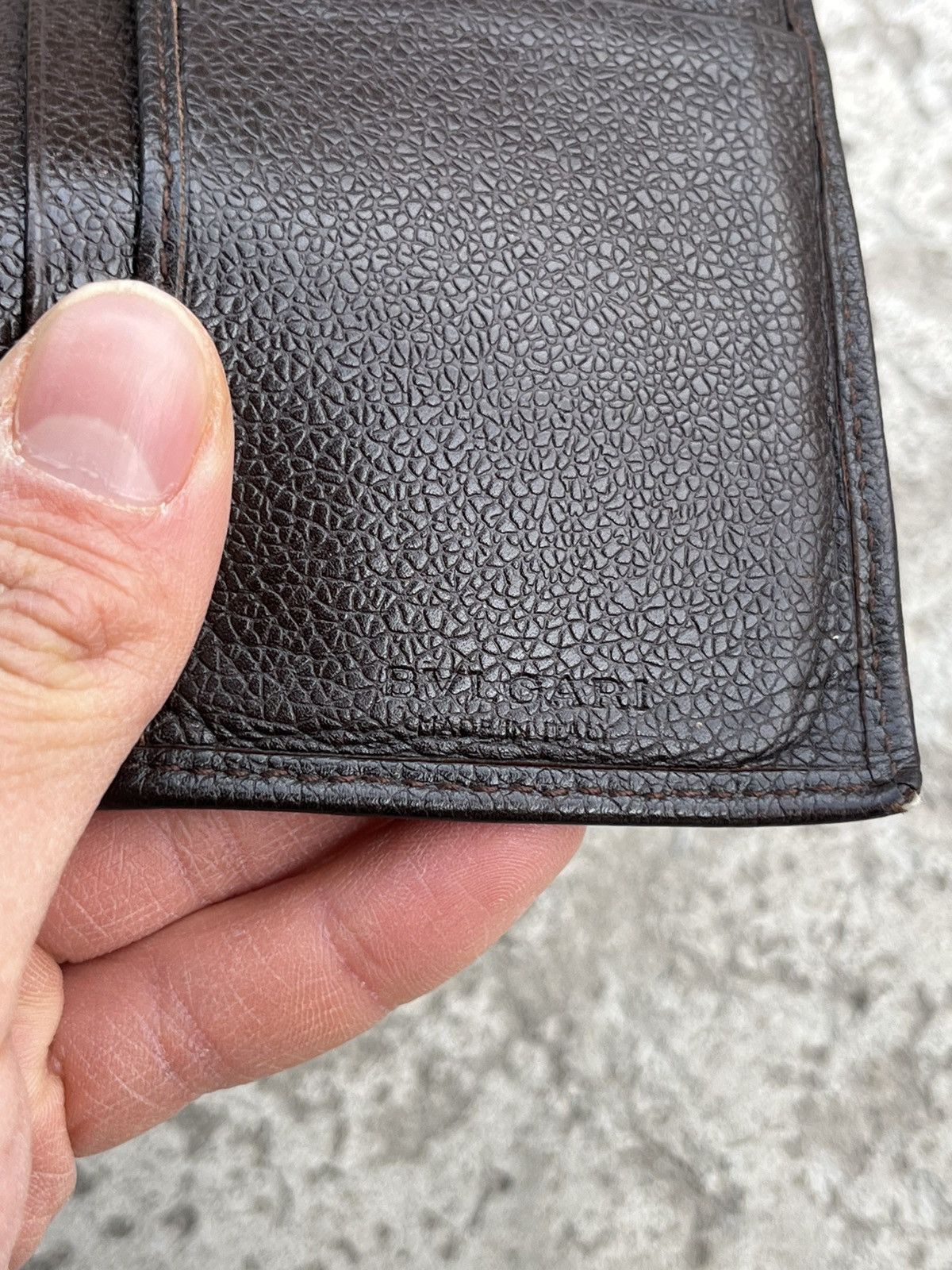 Bvlgari Vintage Bvlgari Big Logo Leather Wallet Case Clutch Holder Size ONE SIZE - 4 Thumbnail