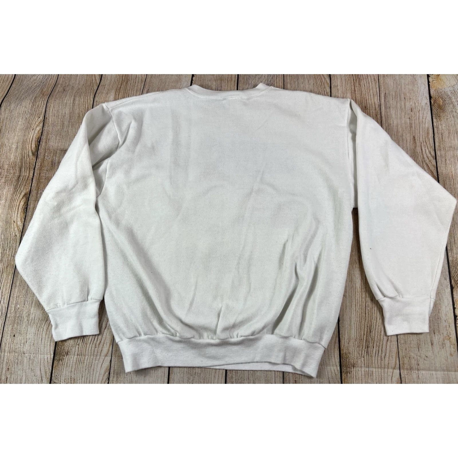 Vintage VINTAGE Santa Claus Looney Tunes Christmas Sweatshirt L White 90s Cartoon Graphic Print Mens Pullover Size L Size US L / EU 52-54 / 3 - 2 Thumbnail