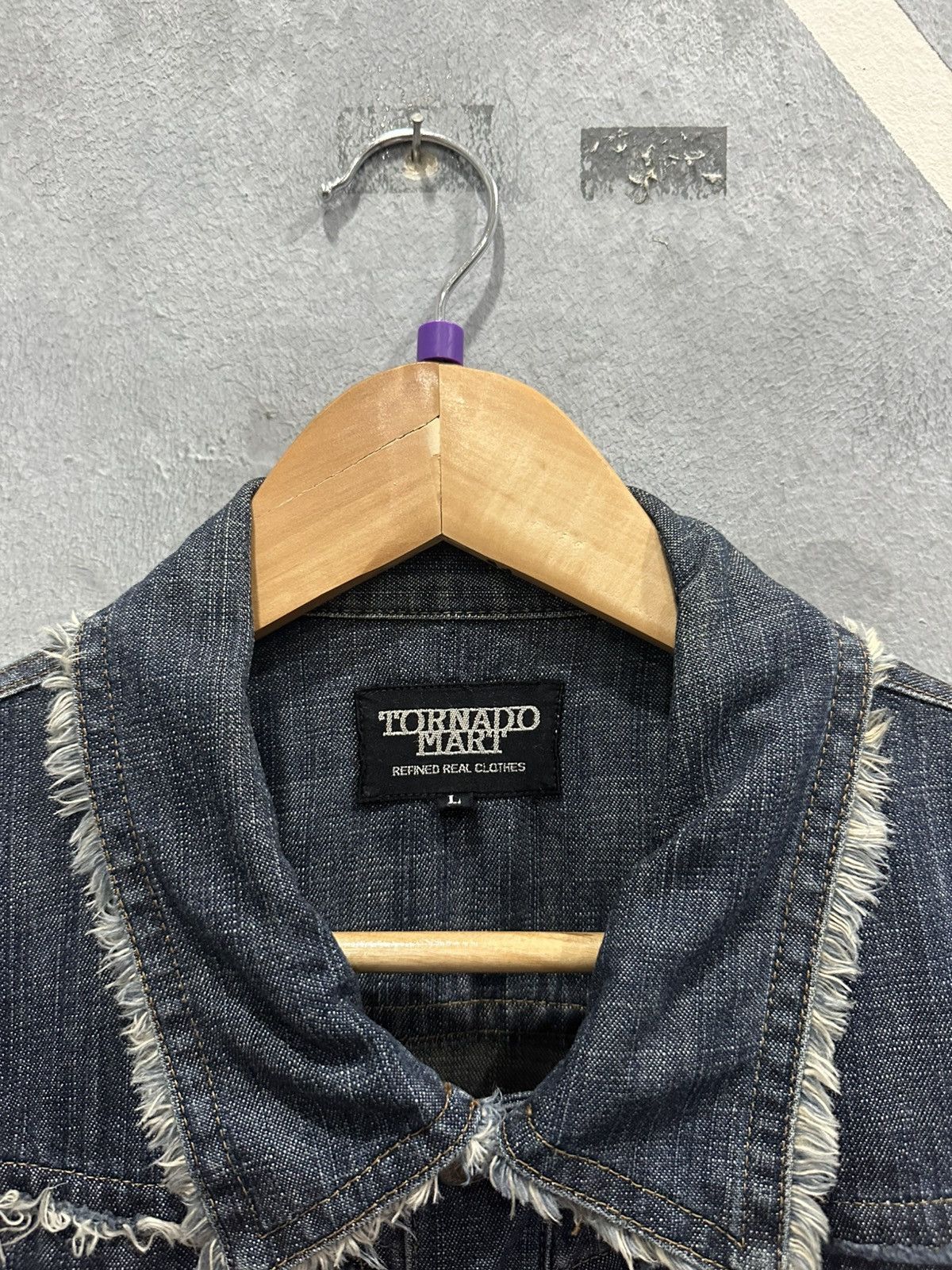 Tornado Mart Tornado Mart Fur Denim Jacket Size M / US 6-8 / IT 42-44 - 3 Thumbnail
