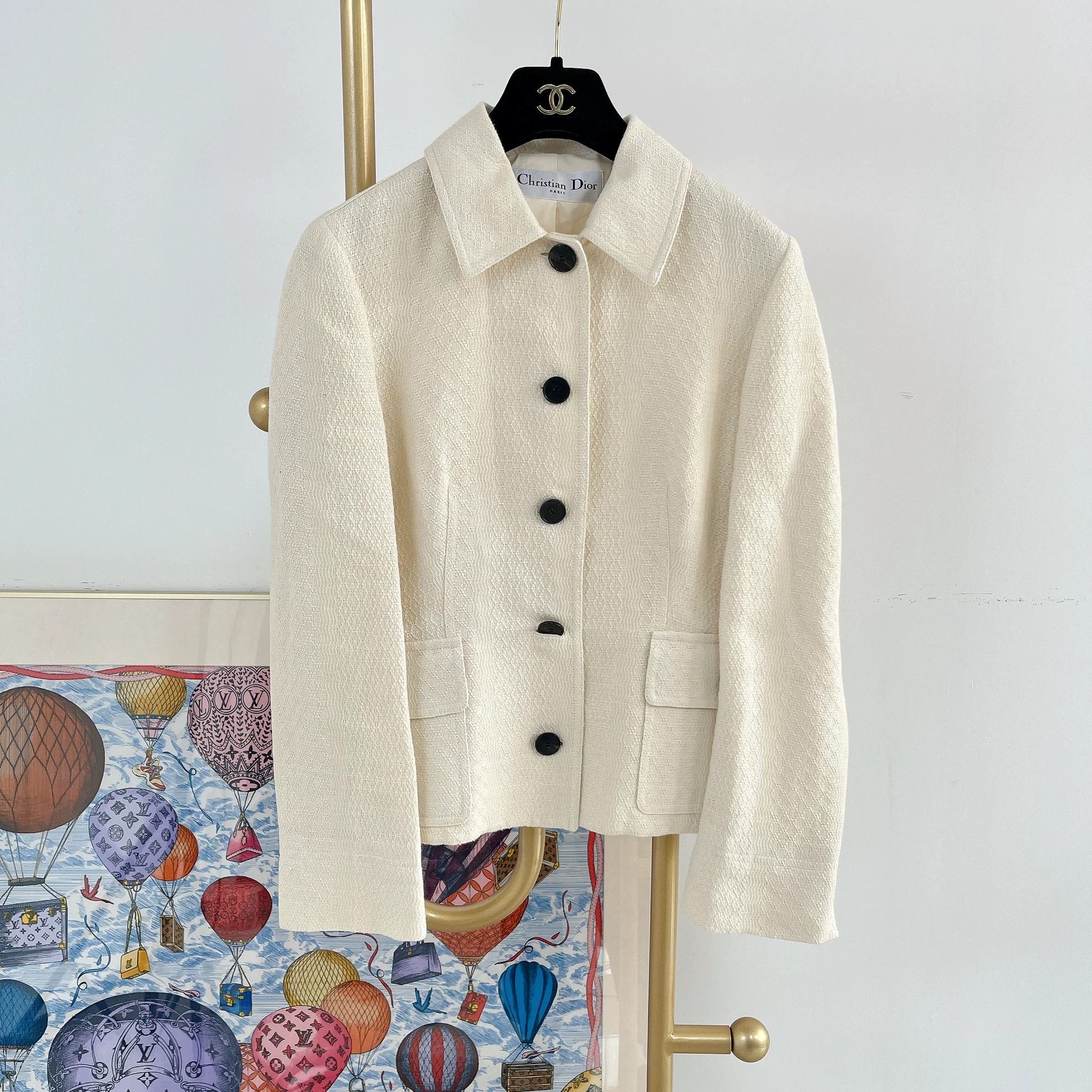 Dior Dior Ivory Tailored Blazer F38 Size S / US 4 / IT 40 - 1 Thumbnail
