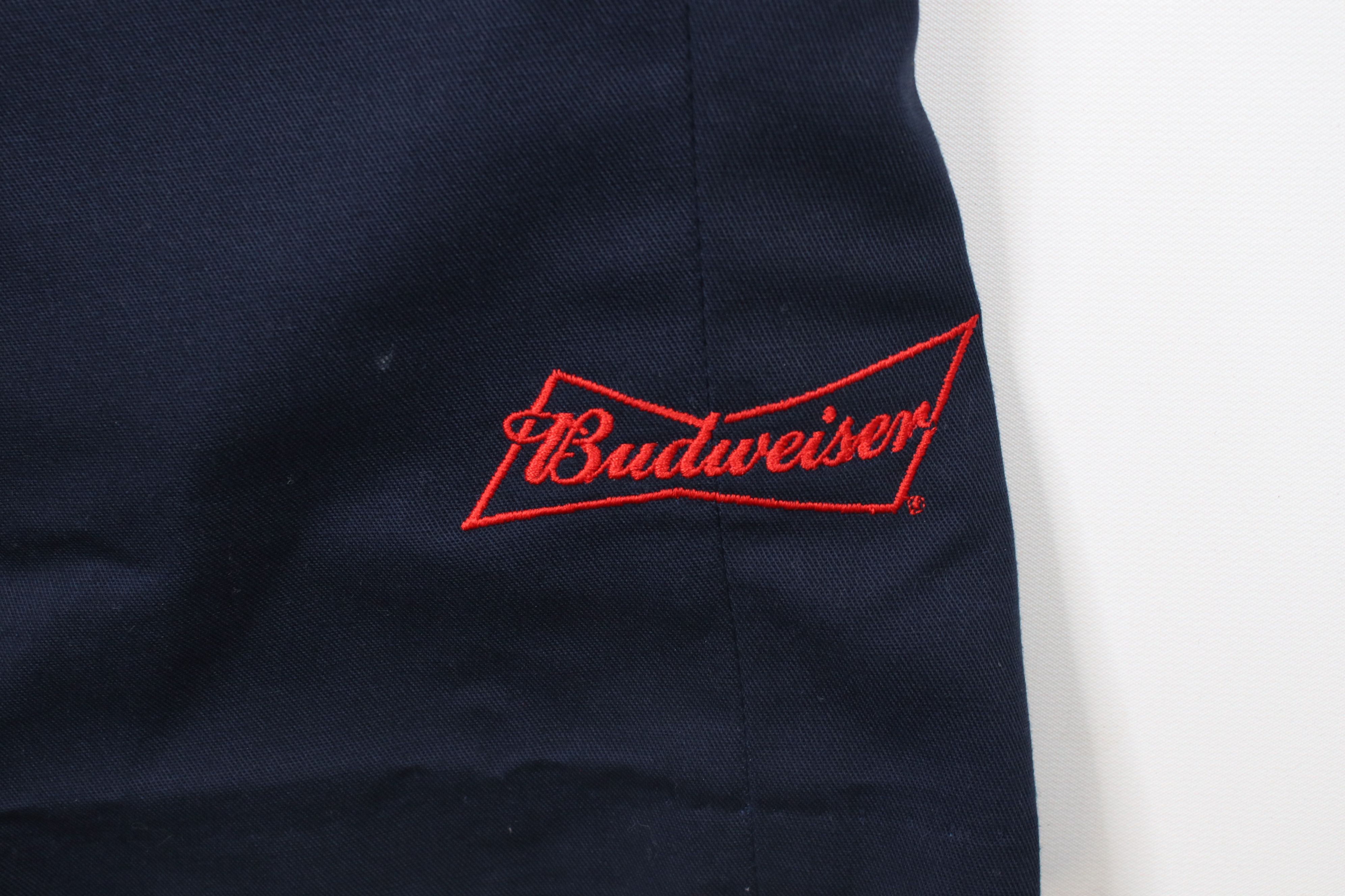 Vintage Vintage 90s Spell Budweiser Beer Dungaree Cargo Shorts Blue Size US 34 / EU 50 - 5 Thumbnail