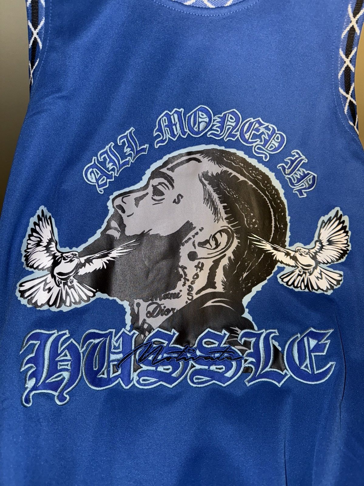 Rap Tees Brand X NIPSEY HUSSLE tribute jersey, New Old Stock! Large Size US L / EU 52-54 / 3 - 4 Thumbnail