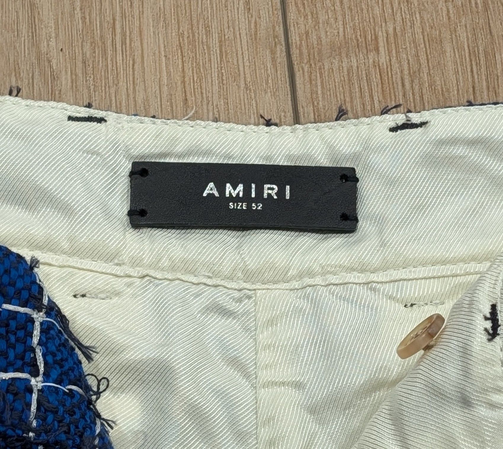 Amiri AMIRI Stripe Boucle Tweed Shorts Navy 52 US 36 Size US 36 / EU 52 - 8 Thumbnail
