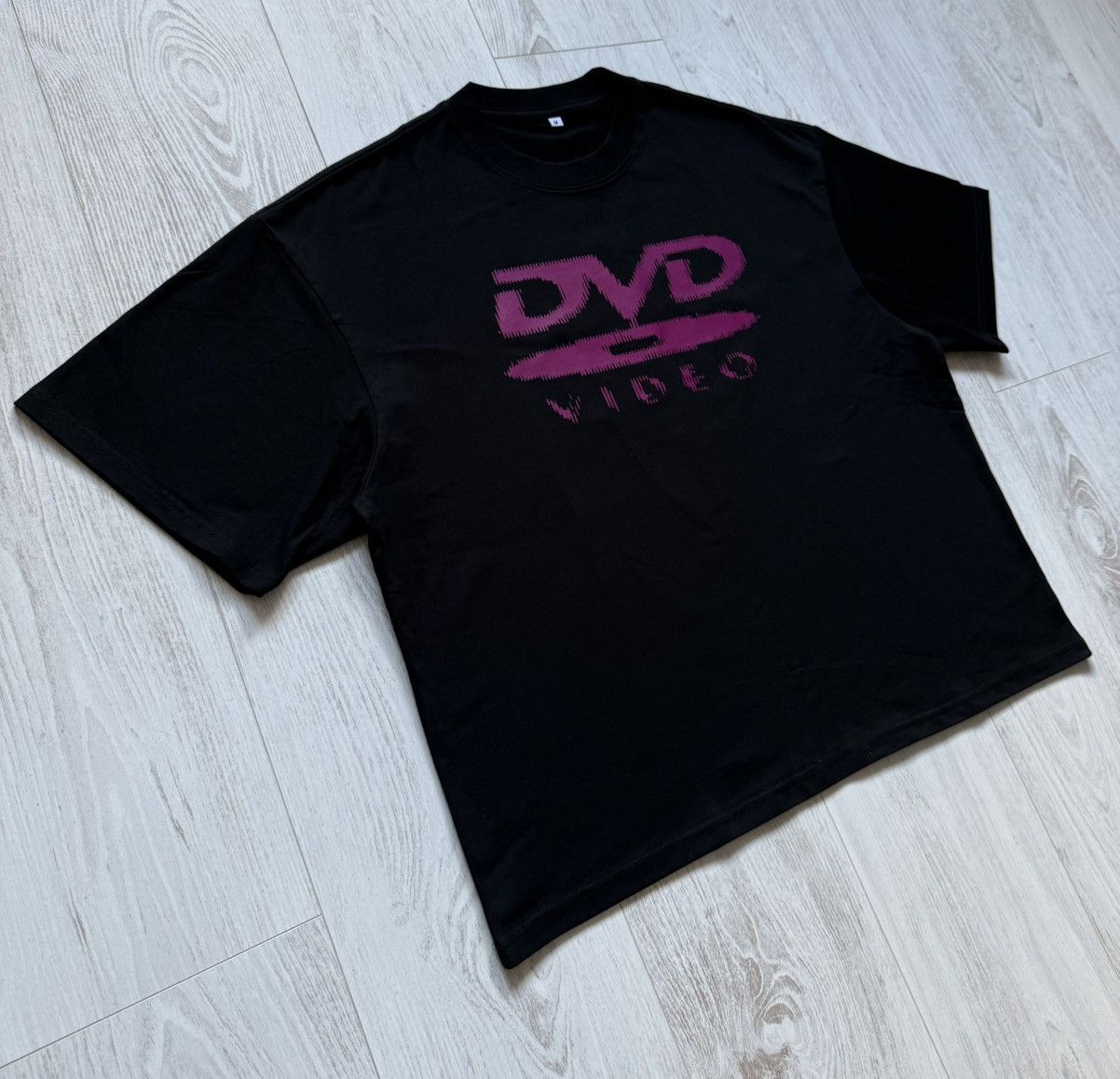 Other DVD Video Logo Boxy Custom Black Magenta Print T-Shirt M Size US M / EU 48-50 / 2 - 3 Thumbnail