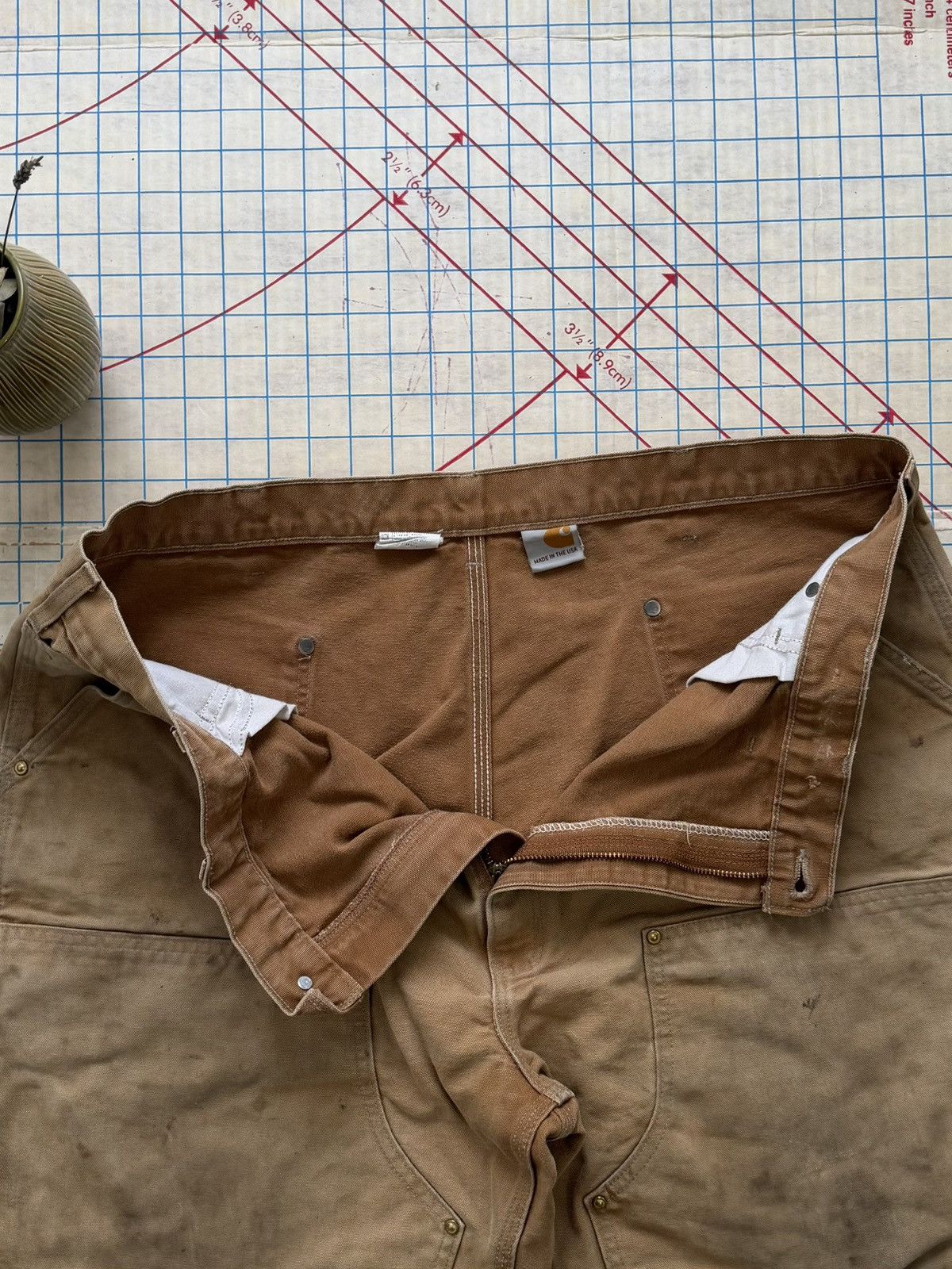 Carhartt Carhartt Double Knee Work Pants Tan Duck Canvas 44x32 Loose Size US 44 / EU 60 - 7 Thumbnail