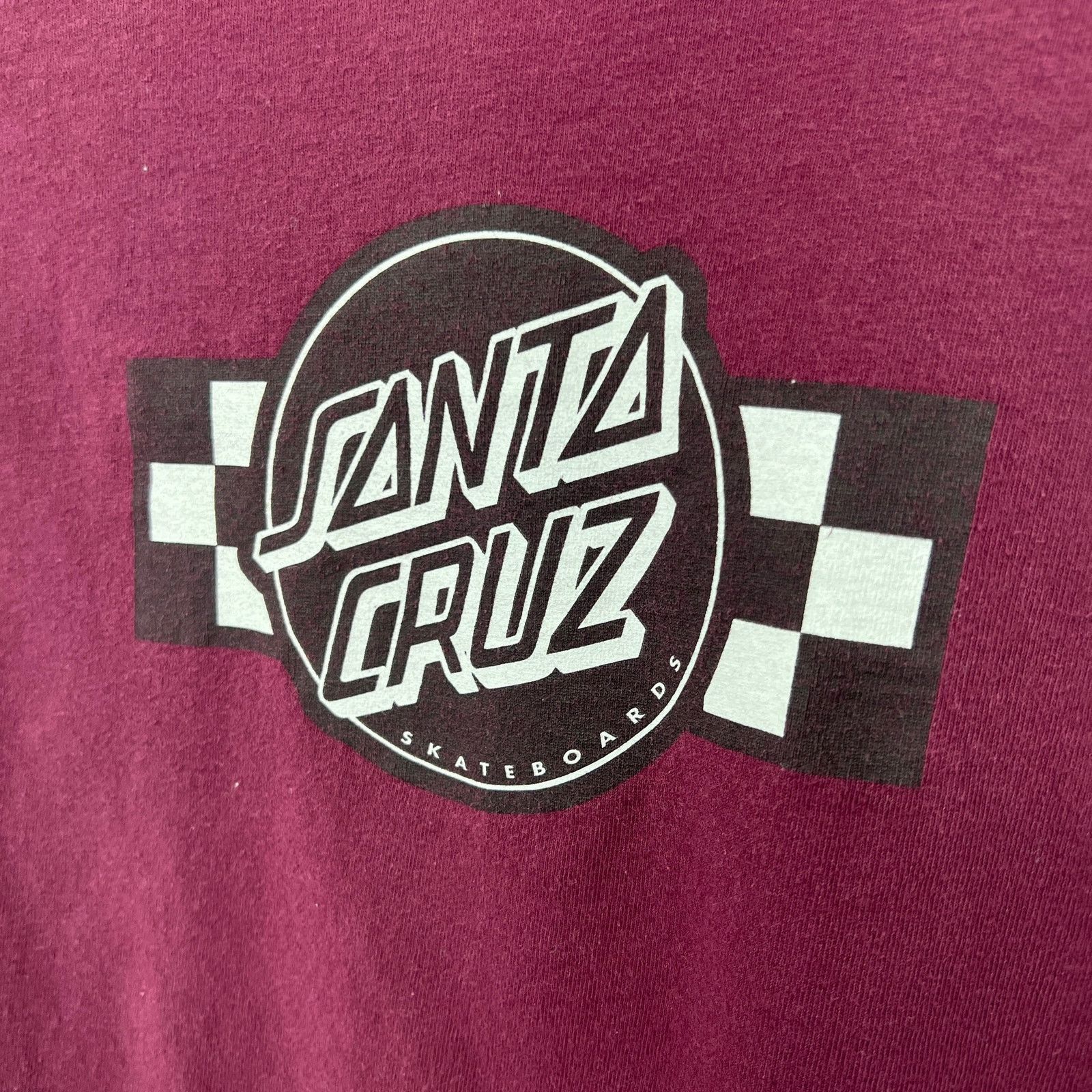 Santa Cruz Skateboards Santa Cruz Skateboard Tee Shirt T-Shirt Burgundy Red SMALL Size US S / EU 44-46 / 1 - 8 Thumbnail