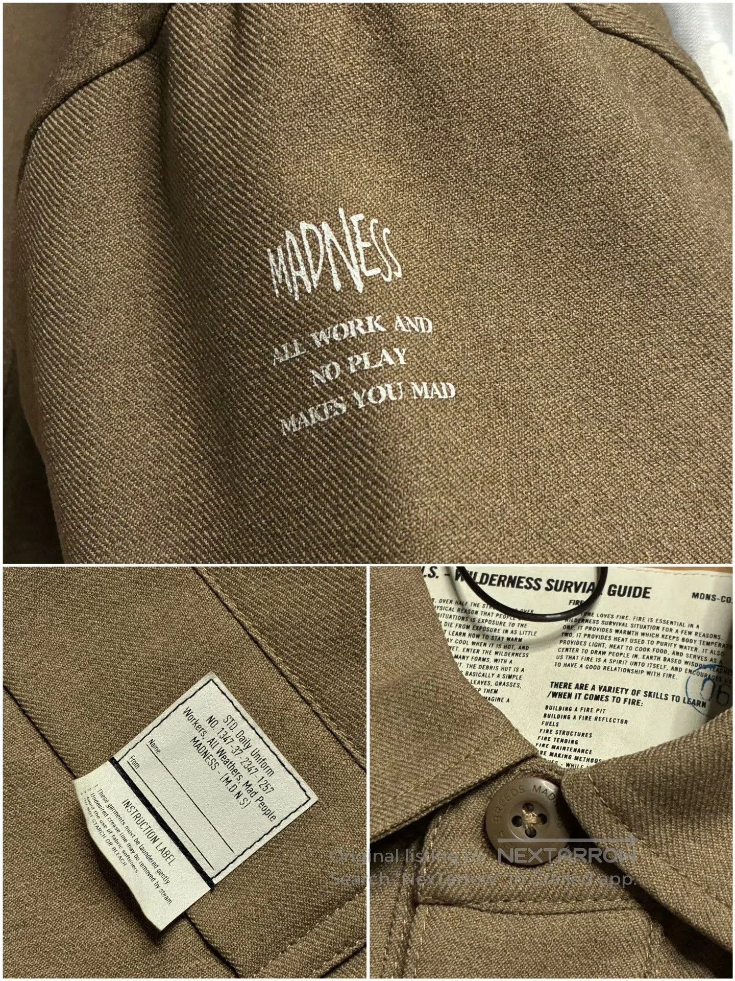 Madness MADNESS 22AW Balmaccan Cotton Coat. Size US L / EU 52-54 / 3 - 5 Thumbnail