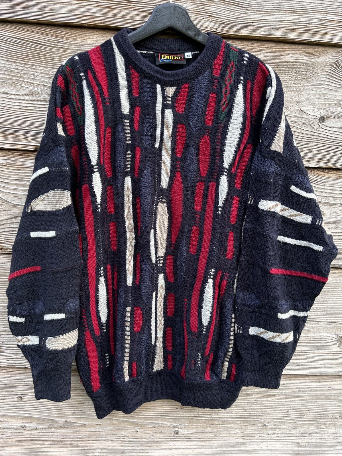 Vintage 90s Vintage Alpaca Coogi Style Wool Chunky Sweater Size US M / EU 48-50 / 2 - 1 Thumbnail