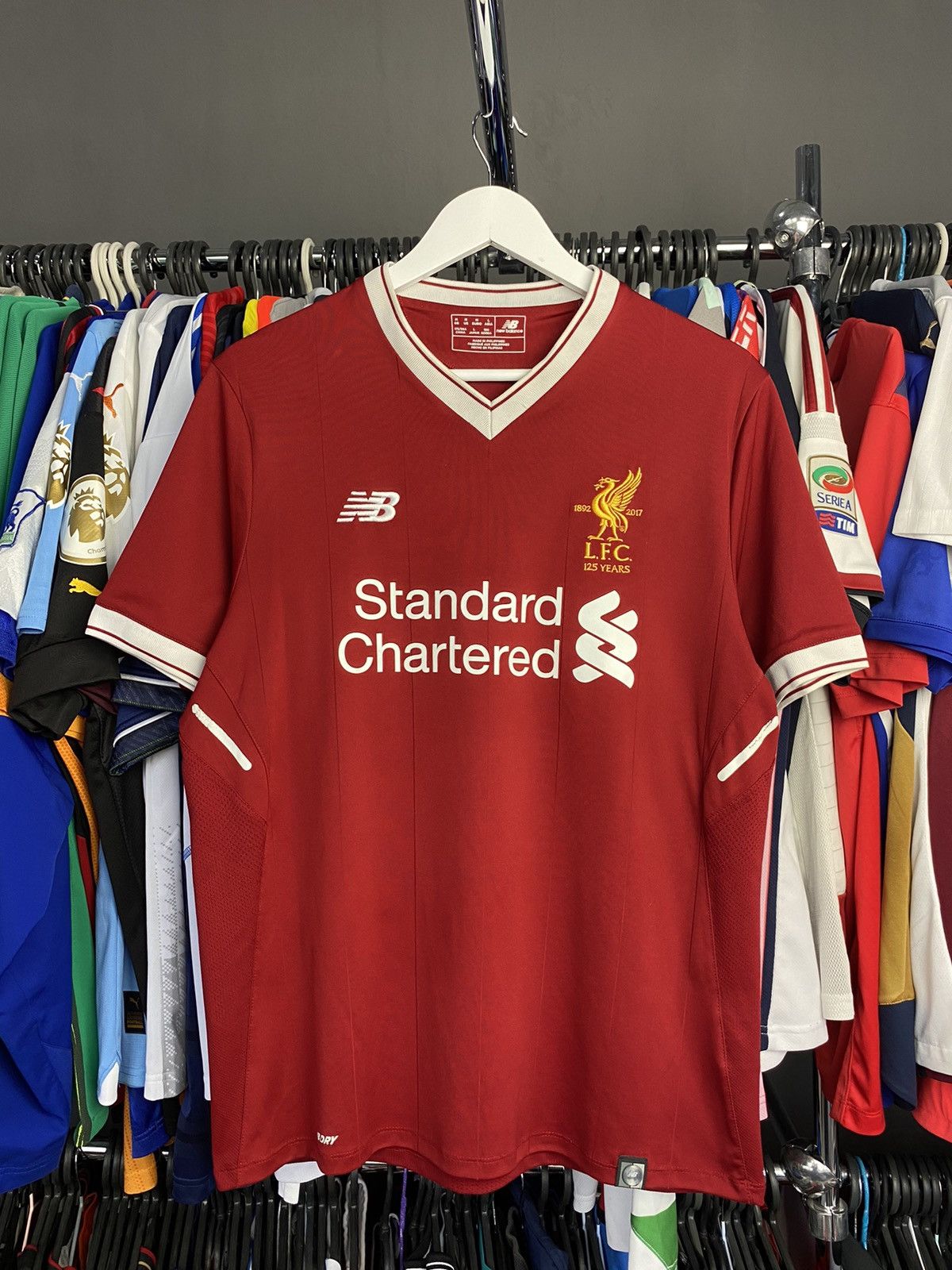 New Balance 2017/18 NEW BALANCE LIVERPOOL SOCCER FOOTBALL JERSEY SHIRT Size US M / EU 48-50 / 2 - 1 Thumbnail