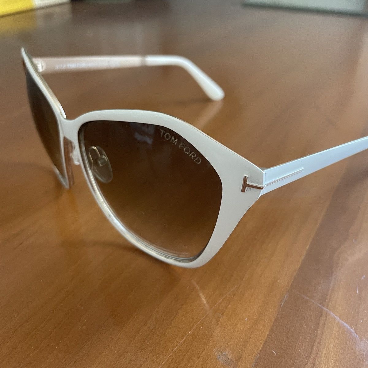 Tom Ford Tom Ford white oversize Lena sunglasses TF 391 gradient Size ONE SIZE - 4 Thumbnail