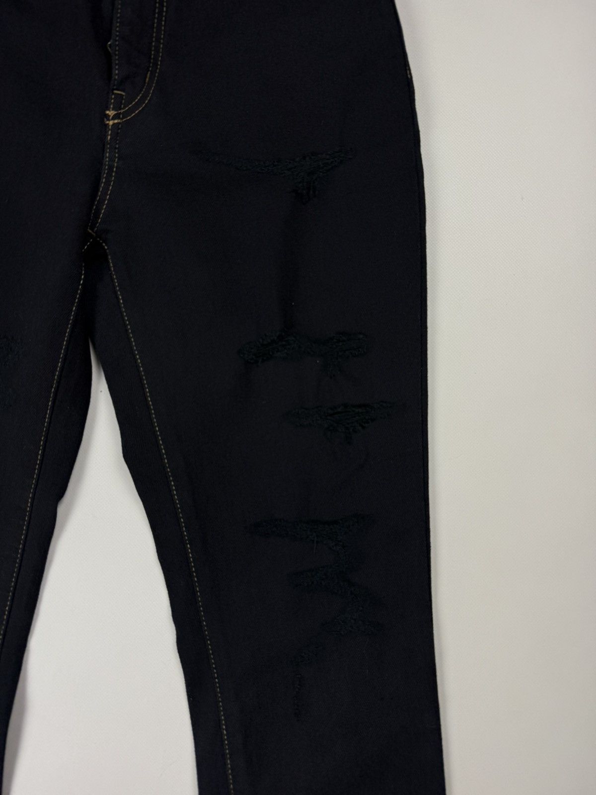 Saint Laurent Paris Saint Laurent Thrash Overdye Japan Denim Ladies Skinny Jeans Size 27" / US 4 / IT 40 - 12 Thumbnail