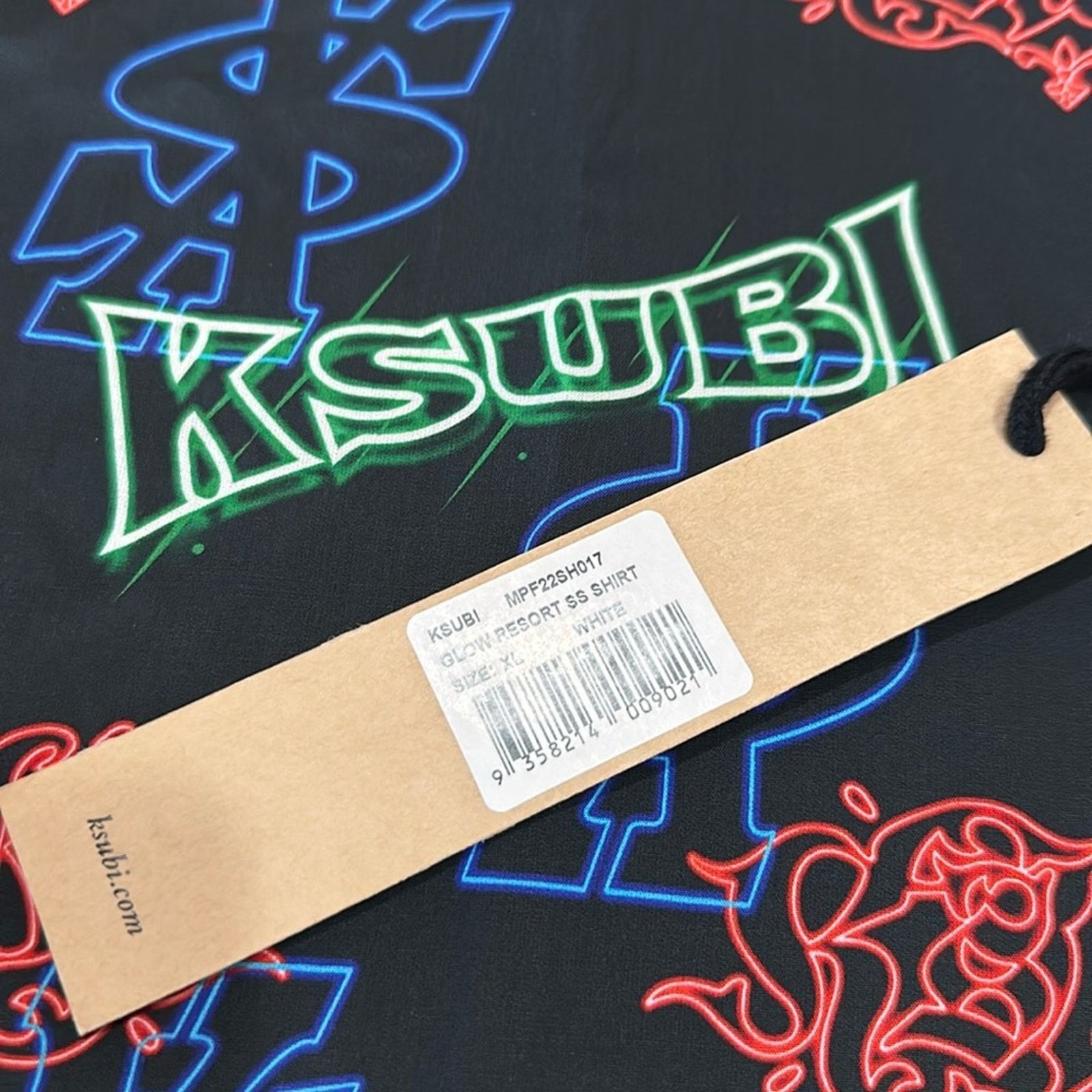 Ksubi NWT KSUBI Glow Resort SS Shirt in Black Size US XL / EU 56 / 4 - 4 Thumbnail