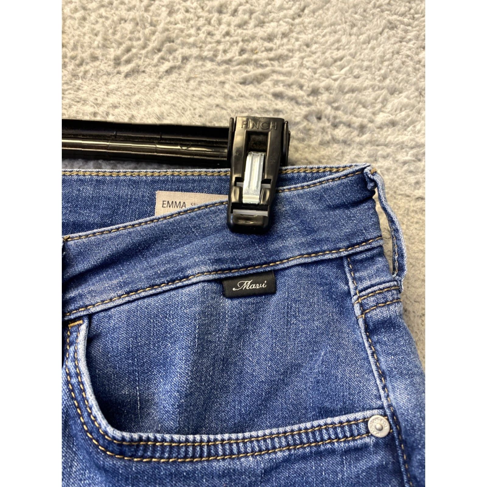 Vintage Mavi Jeans Women’s Jeans Slim 31x28 Blue Trimmed Hem Womens Size 24" / US 00 / IT 34 - 4 Thumbnail