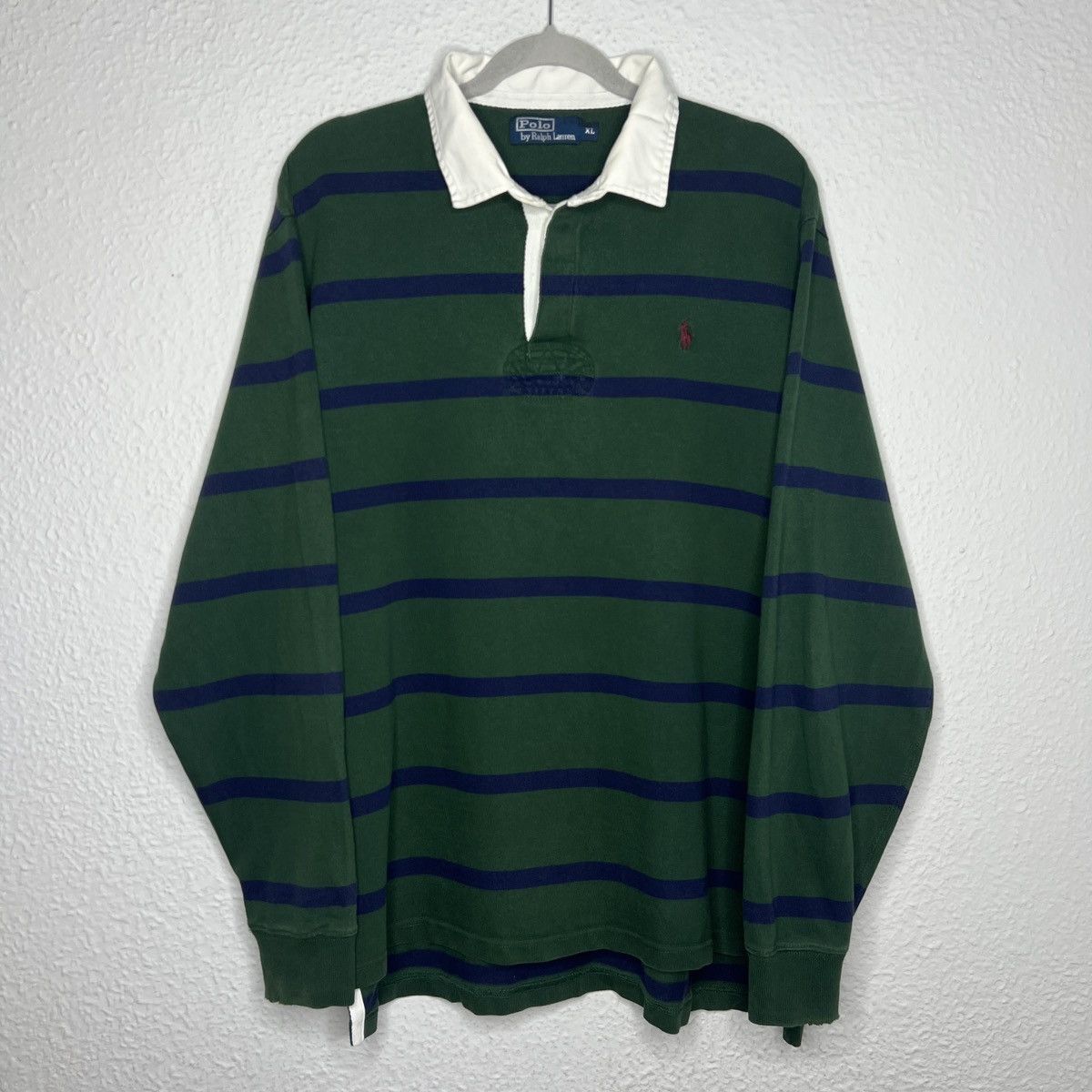 Polo Ralph Lauren Vintage Ralph Lauren Polo Rugby Longsleeve Sweatshirt Size US XL / EU 56 / 4 - 1 Thumbnail