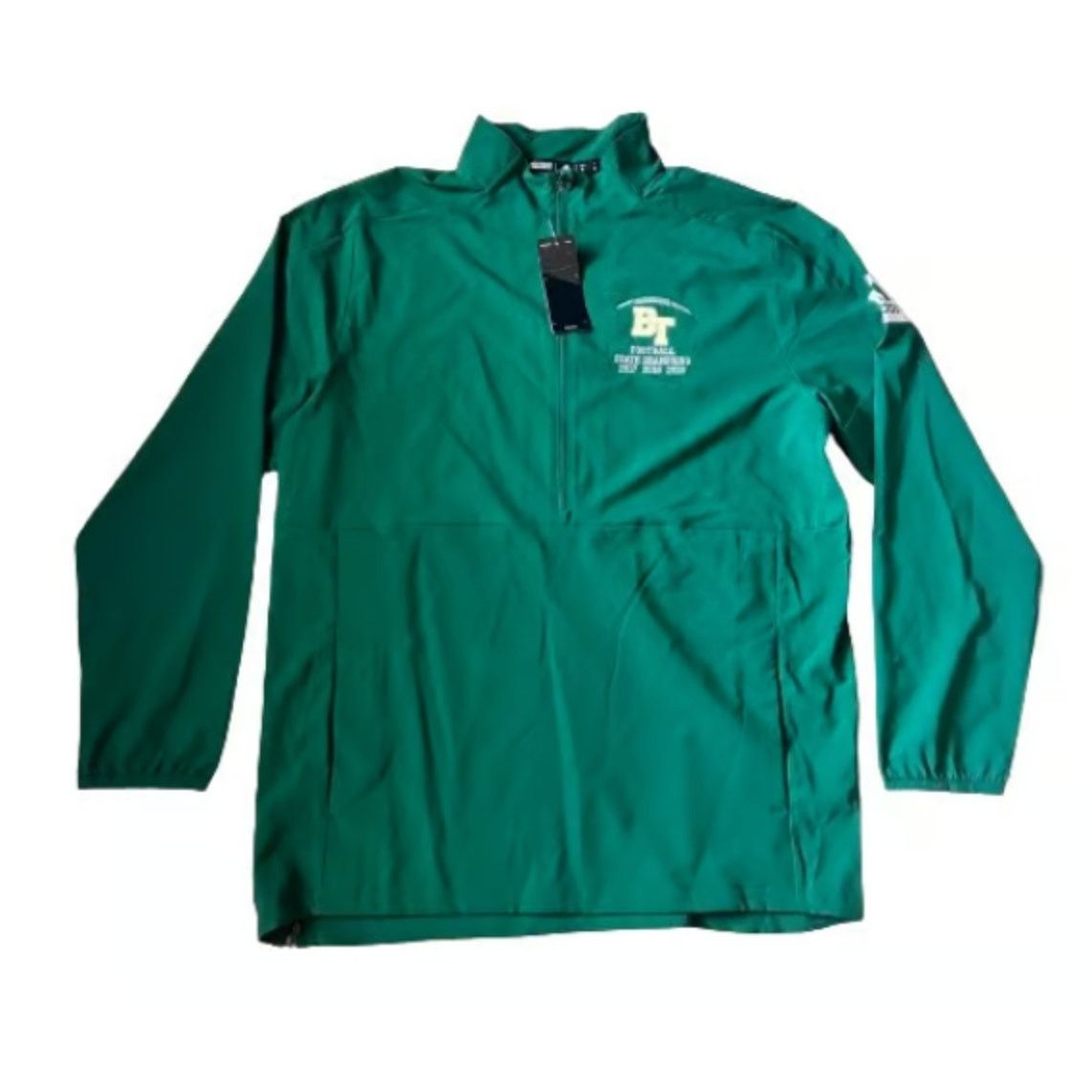 Adidas Men’s Green wind-shirt 1/4 Zip Woven Jacket zipped pockets Size US M / EU 48-50 / 2 - 1 Preview