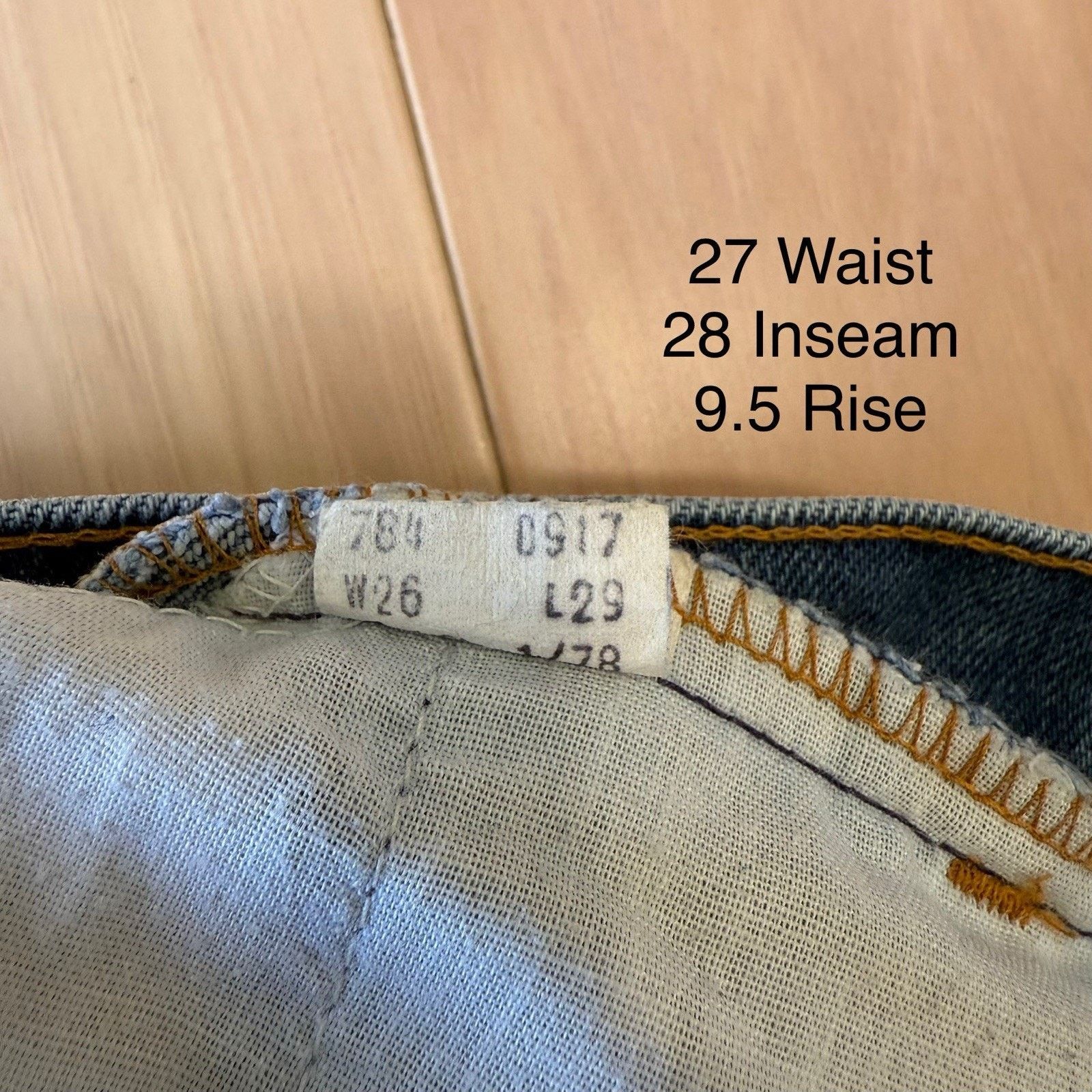 Levi's × Vintage Vintage Levis 784 Bell Bottom Jeans 27 Blue For Women 80s Size 27" / US 4 / IT 40 - 5 Thumbnail