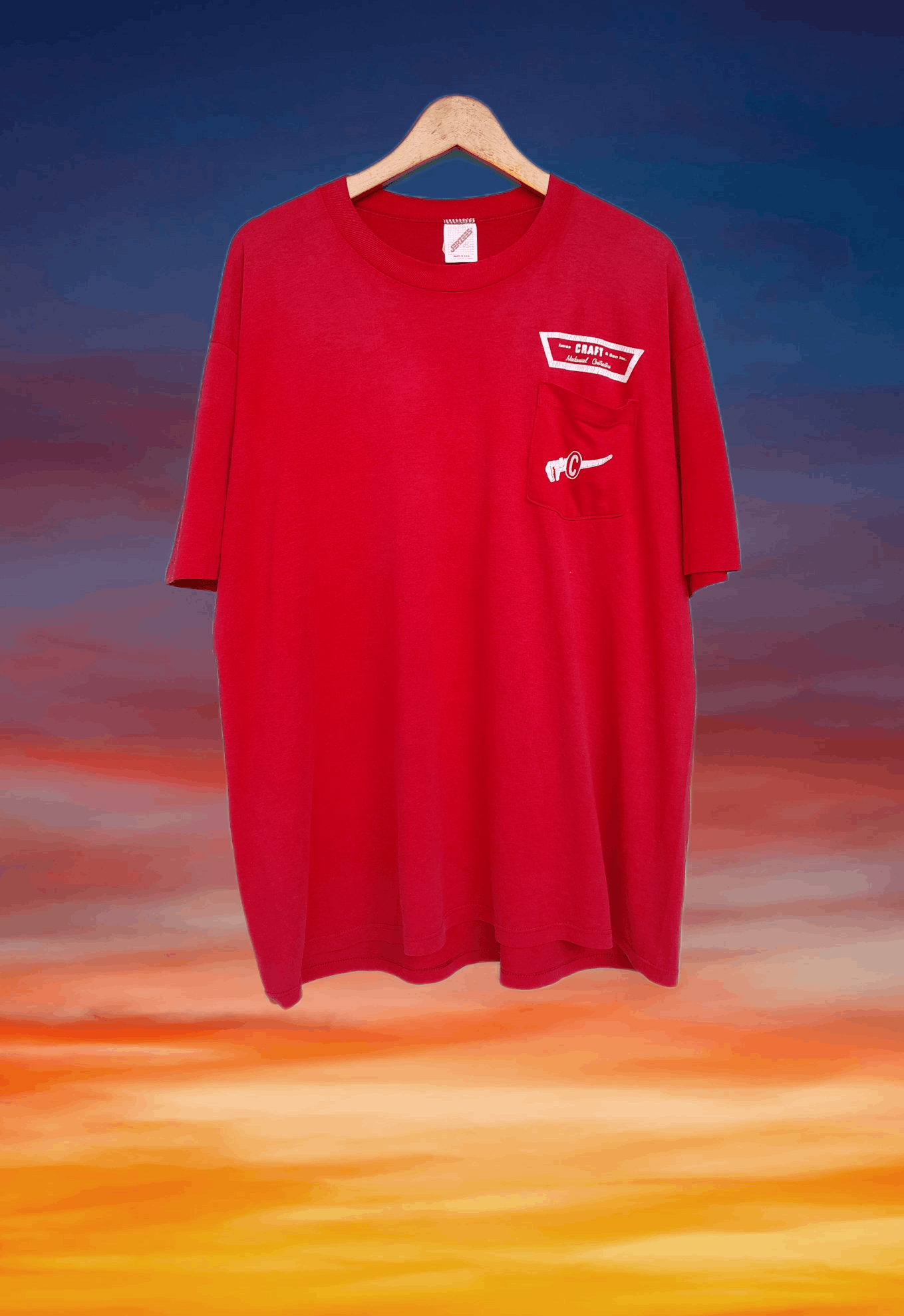 Live Mechanics × Vintage Vintage 90s James Craft and Son inc. Mechanical t-shirt Size US XXL / EU 58 / 5 - 1 Thumbnail