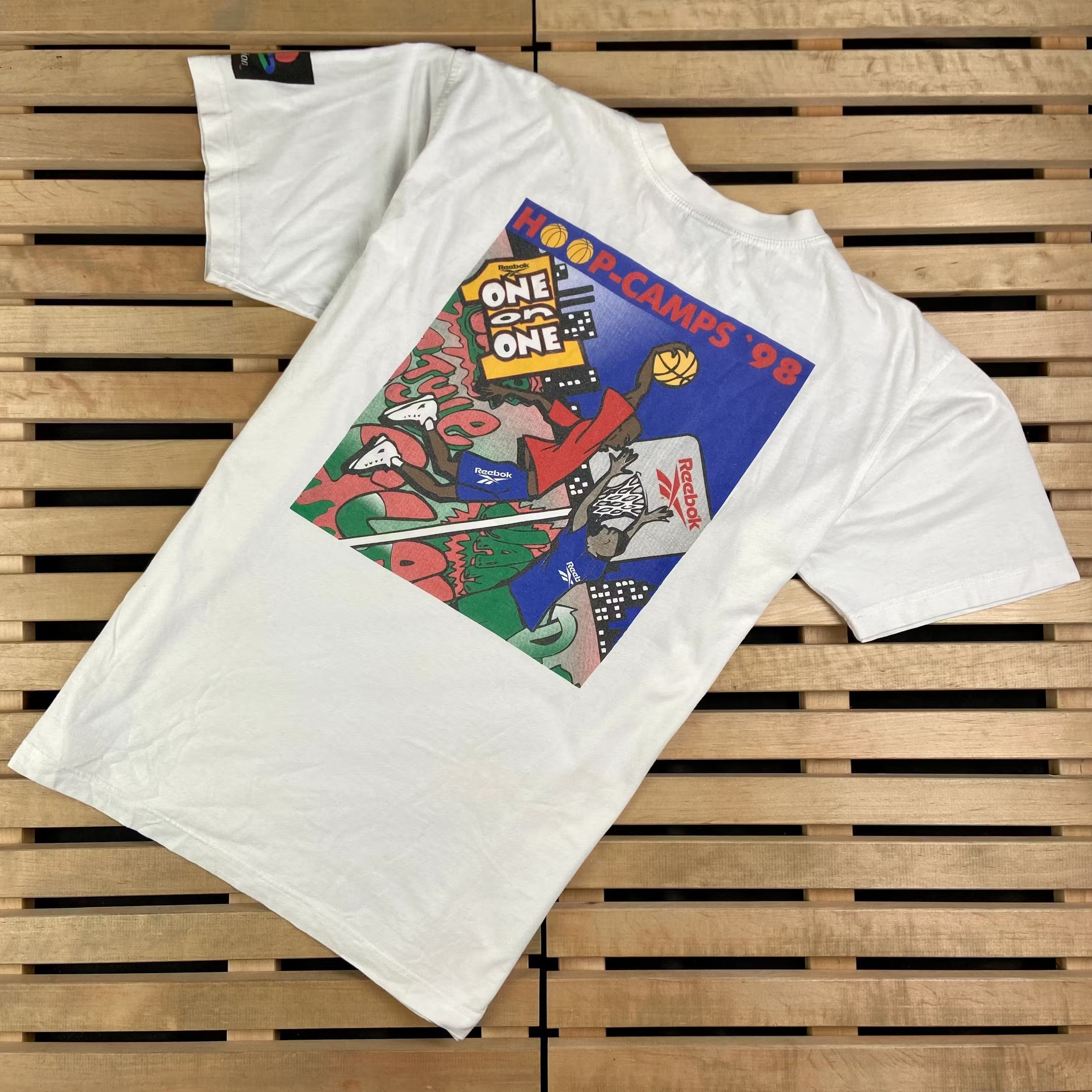 Reebok × Vintage Mens Vintage T Shirt Reebok Vintage Size L Size US L / EU 52-54 / 3 - 1 Thumbnail