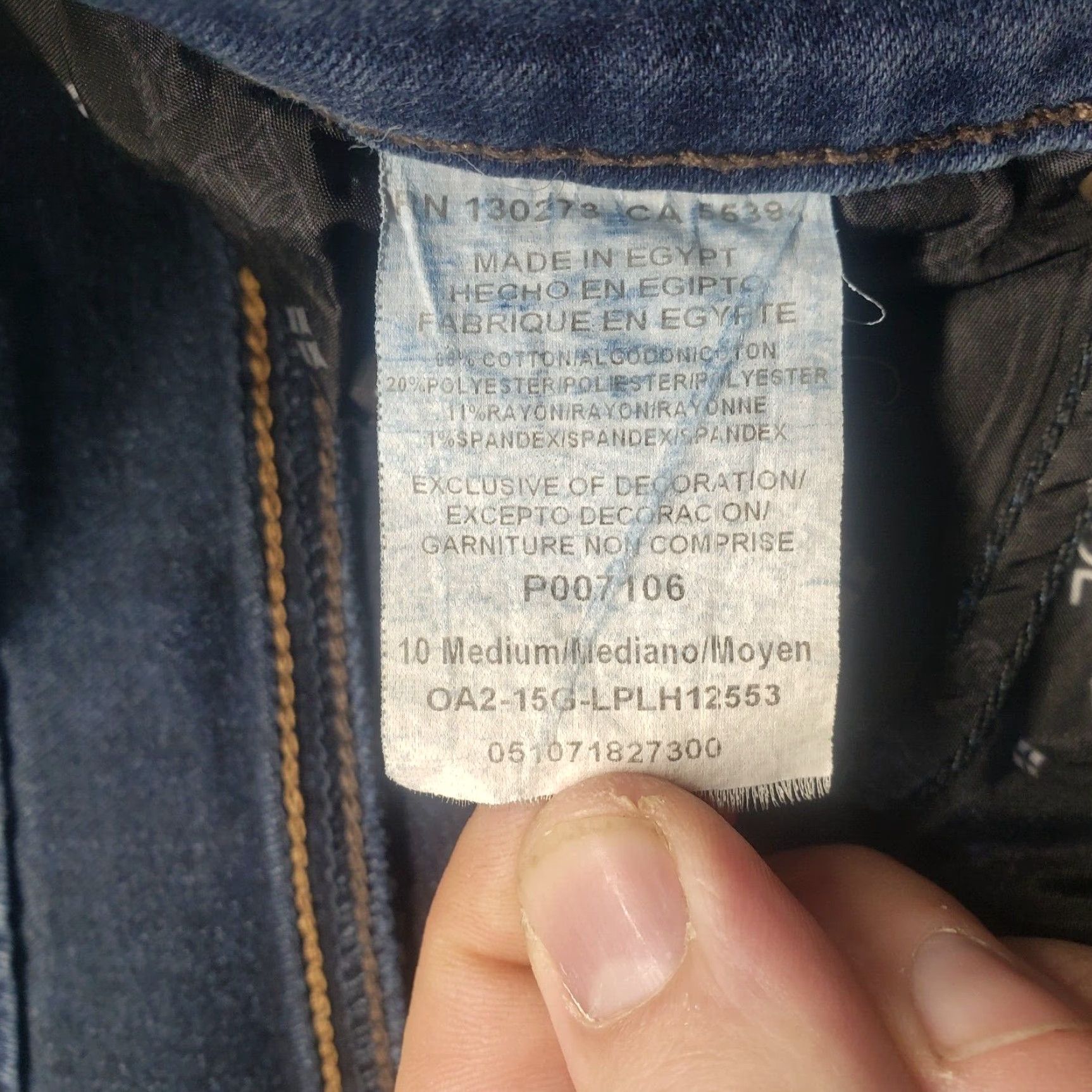 Lee Lee Jeans Pants Women's M Medium Stretch Blue Denim Cotton / spandex Relaxed Classic 10 Size 32" / US 10 / IT 46 - 5 Thumbnail
