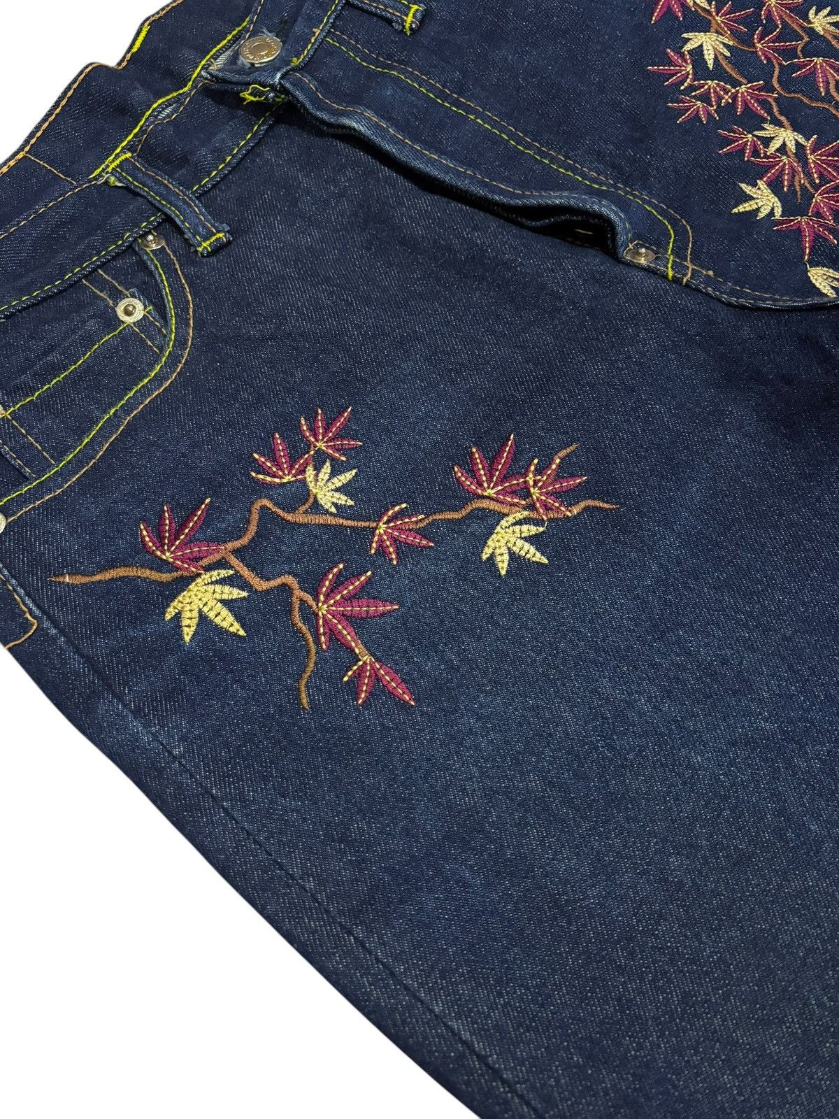 Japanese Brand × Kings Of Indigo × Seditionaries 🔥RARE🔥 Soul Of Koi Embroidered KOI Fish Denim Jeans Size US 30 / EU 46 - 7 Thumbnail