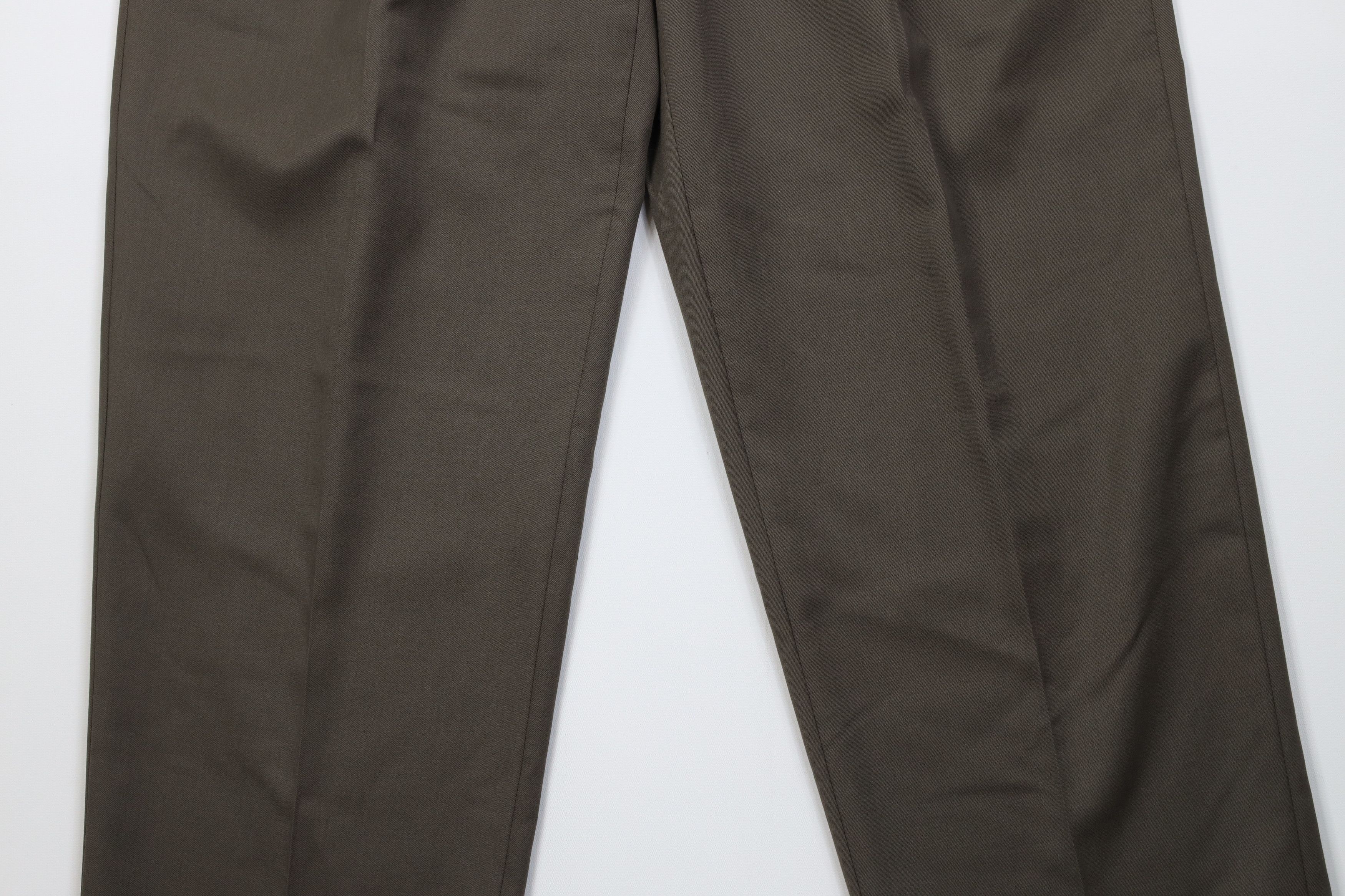Vintage Vintage 90s Streetwear Wool Knit Wide Leg Chino Pants Brown Size US 34 / EU 50 - 3 Thumbnail
