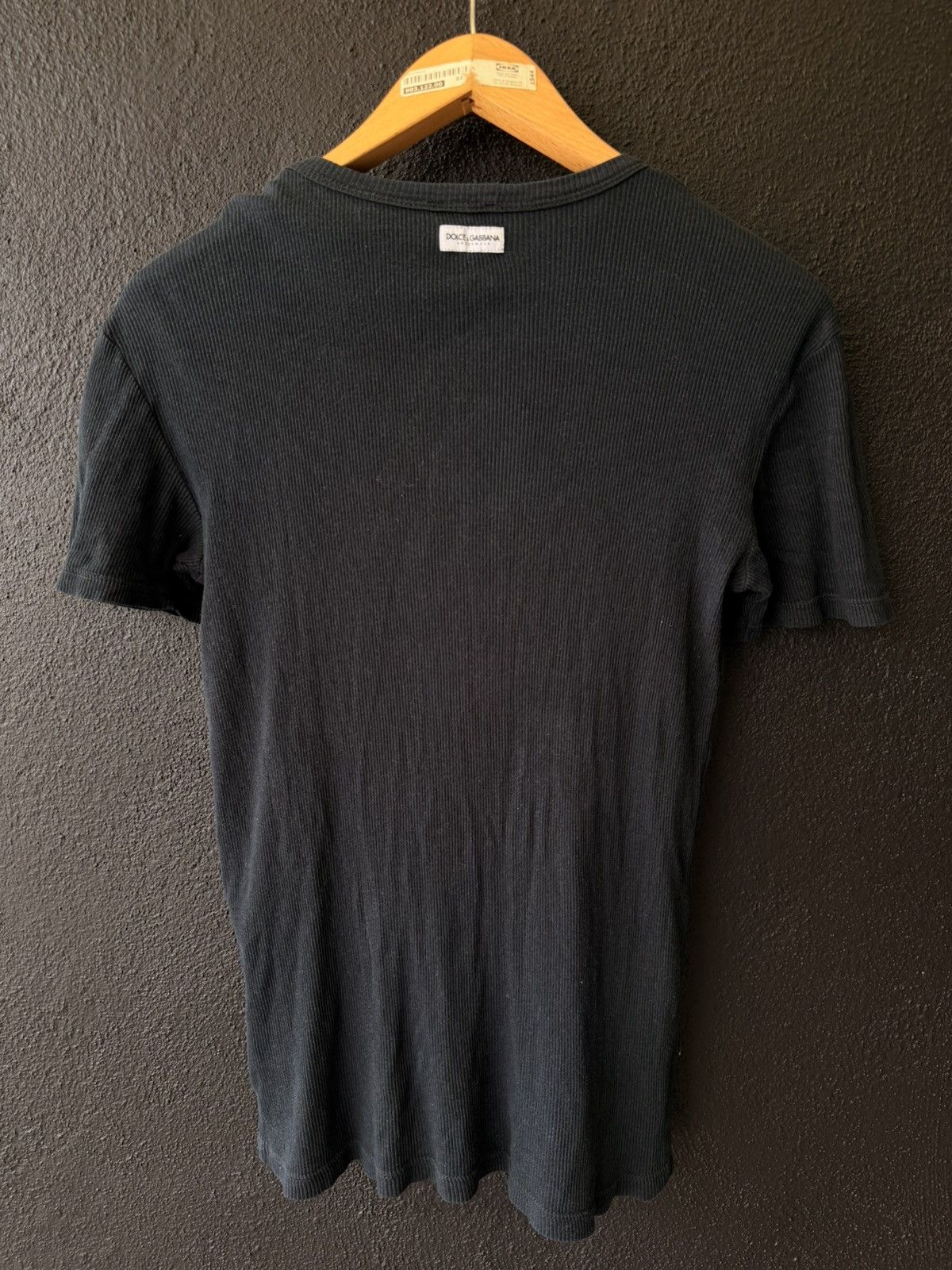 Dolce & Gabbana DOLCE & GABBANA D&G Vintage Ribbed Knit Short Sleeve T-Shirt Size XS / US 0-2 / IT 36-38 - 4 Thumbnail