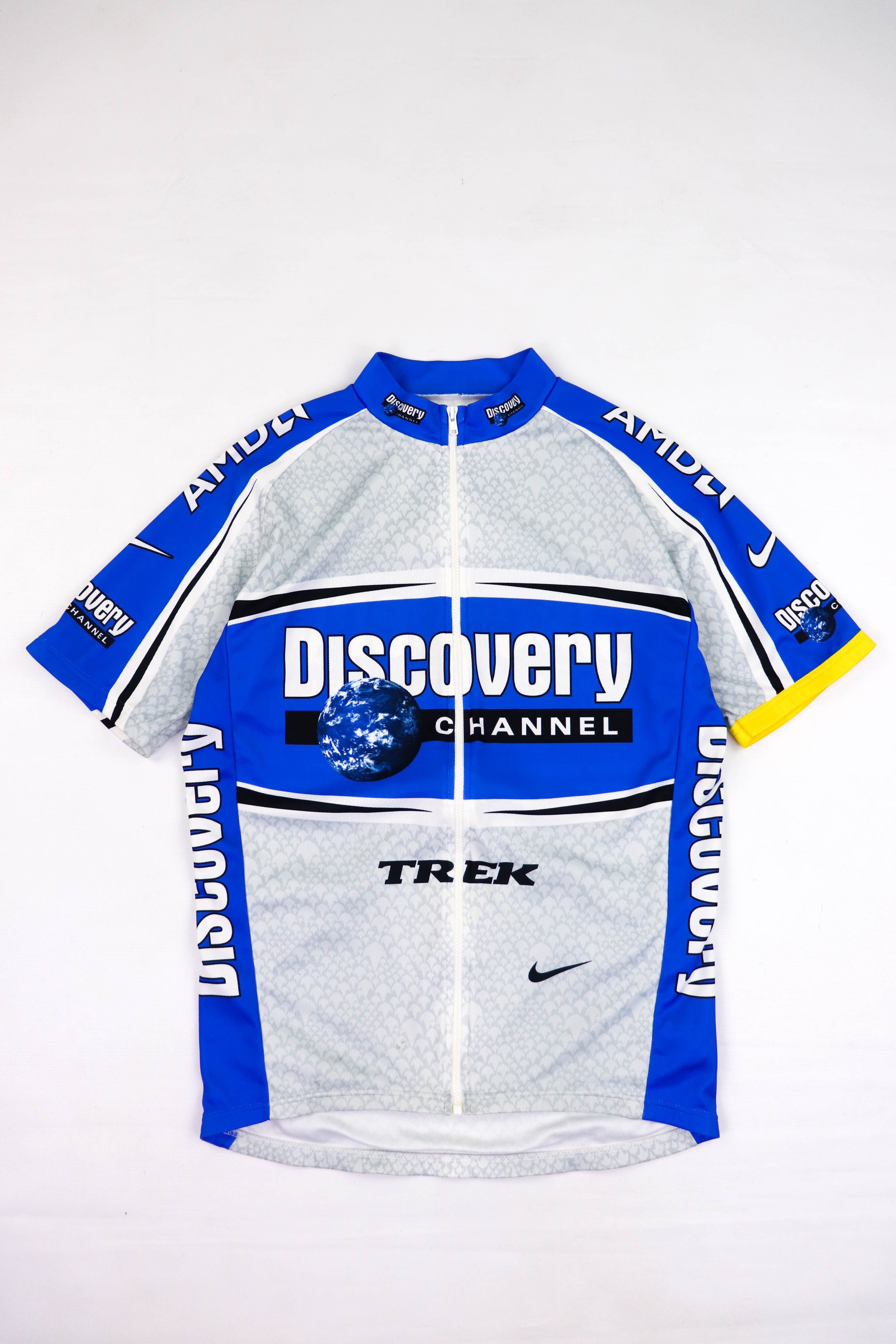 Nike Nike 00s Vintage DriFit Discovery Channel Zip Cycling Jersey Size US M / EU 48-50 / 2 - 1 Thumbnail