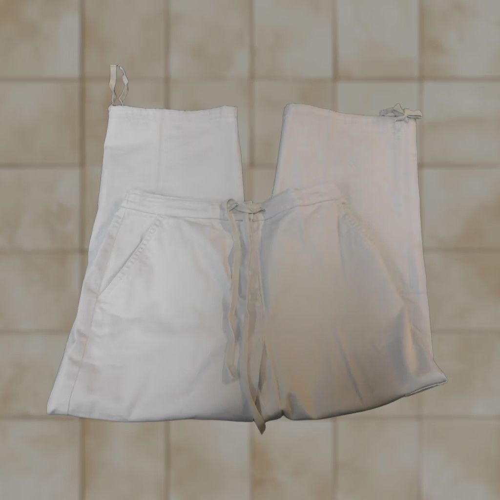 Charter Club Charter Club Pants Capri Beige Women 4 Straight Inseam 23 Crop Knit Cotton Polyester Capris Striped Casual Business Womens Size 27" / US 4 / IT 40 - 1 Thumbnail