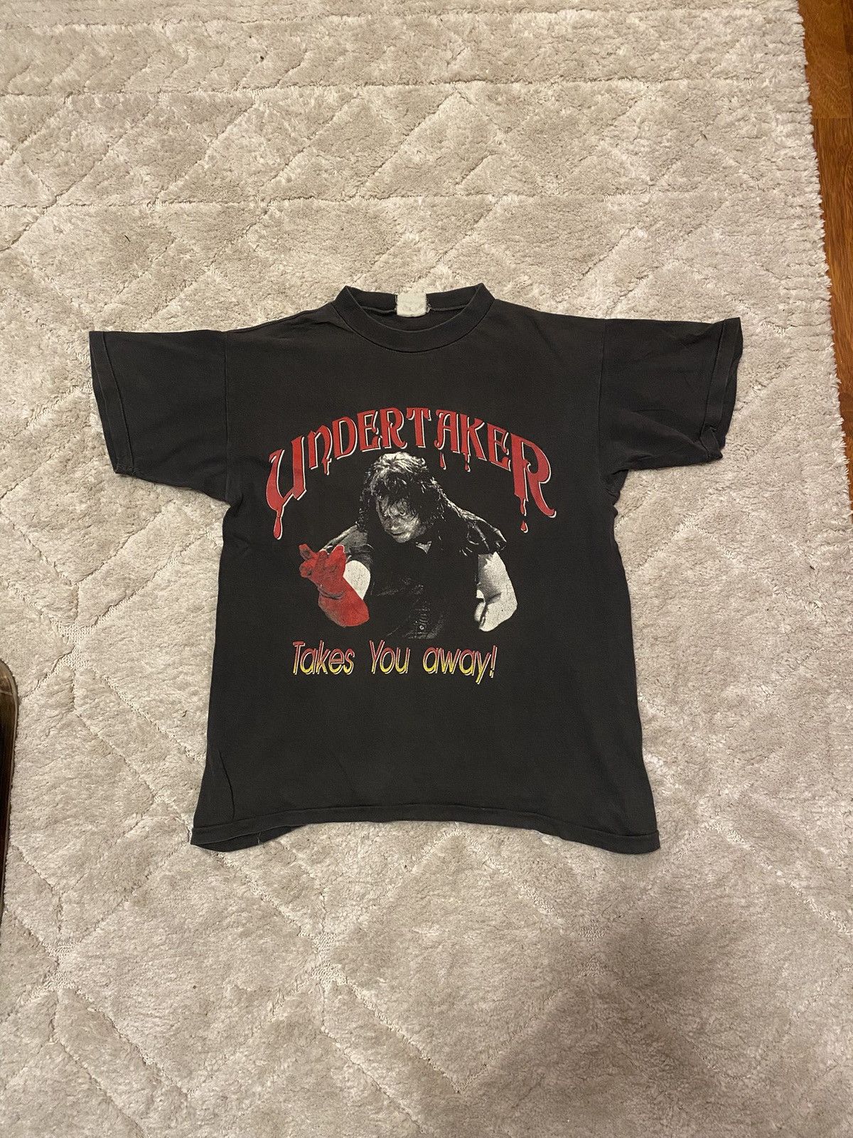 WWE Vintage 90s undertaker t-shirt Size US M / EU 48-50 / 2 - 1 Thumbnail