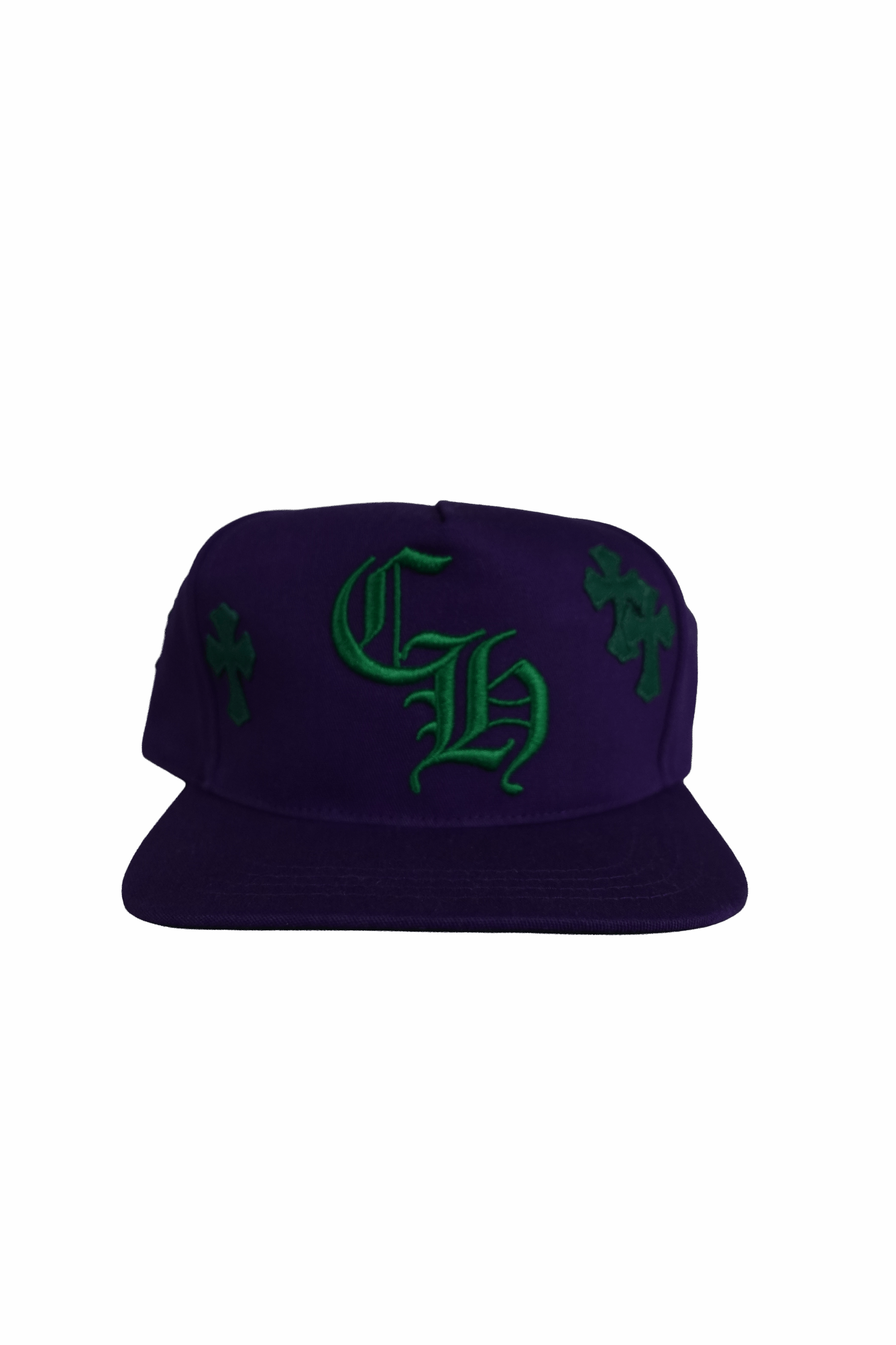 Chrome Hearts CHROME HEARTS CROSS PATCH LETTER HAT PURPLE GREEN Size ONE SIZE - 1 Thumbnail