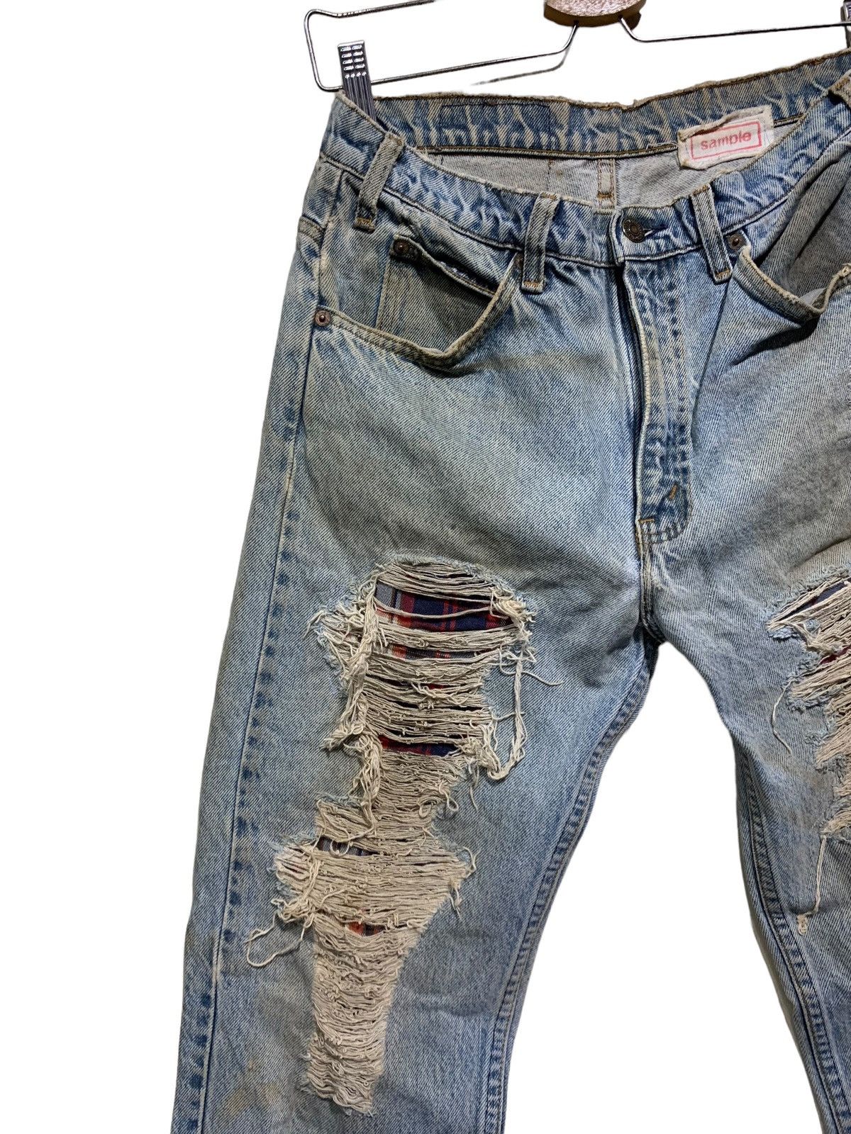 Levi's 🔥VTG LEVIS ORANGE TAB PATCHWORK&DISTRESSED JEANS Size US 30 / EU 46 - 4 Thumbnail