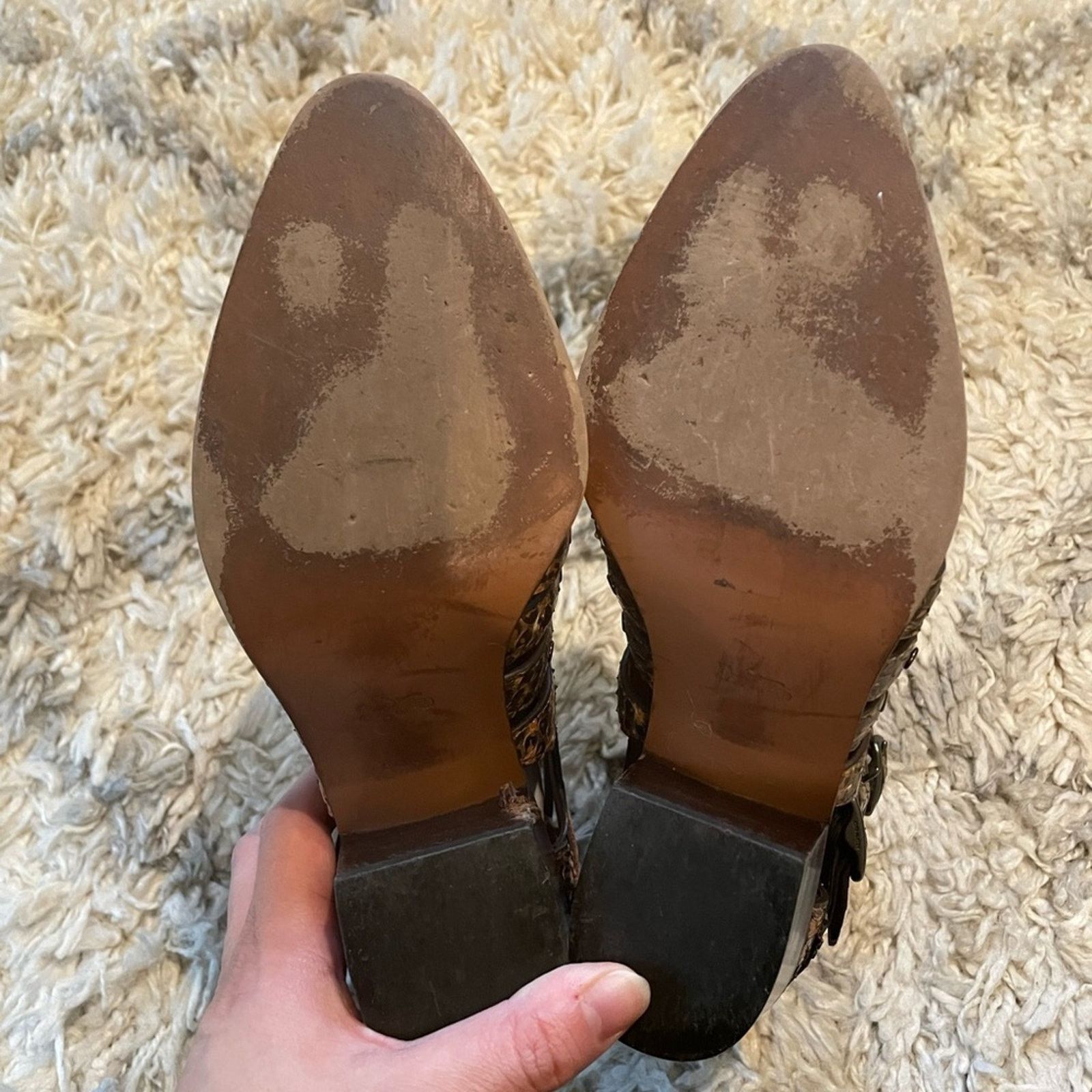 Coach Coach Snakeskin Bootie Size US 7 / IT 37 - 8 Thumbnail