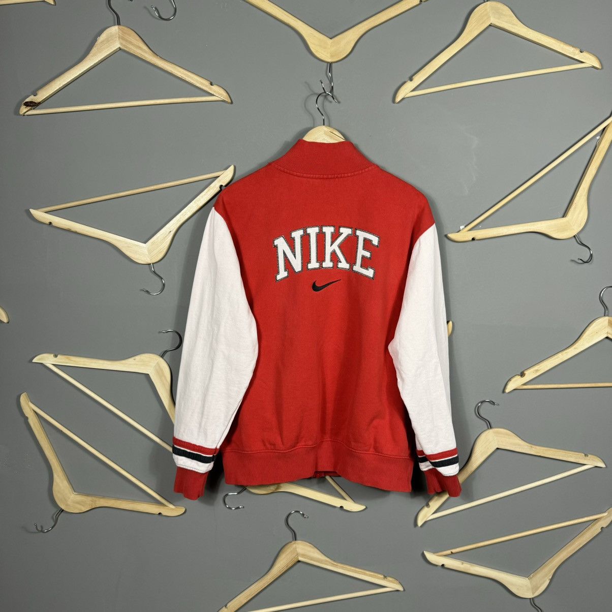 Vintage Nike Varsity Bomber Jacket Size US L / EU 52-54 / 3 - 1 Thumbnail