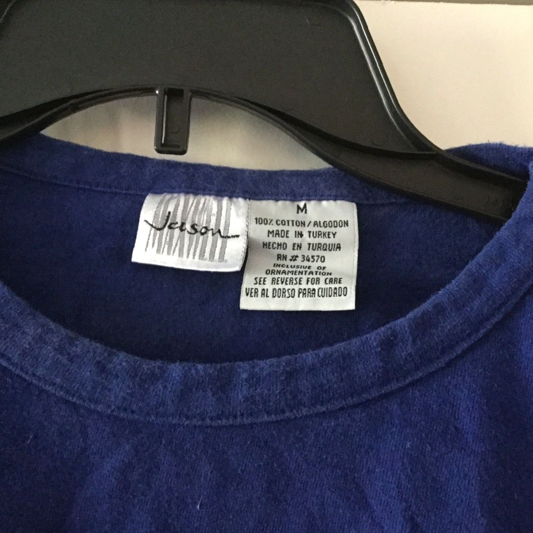 Vintage VINTAGE Jason Maxwell Long Sleeve Shirt Women’s Medium Blue Cotton Size M / US 6-8 / IT 42-44 - 3 Thumbnail