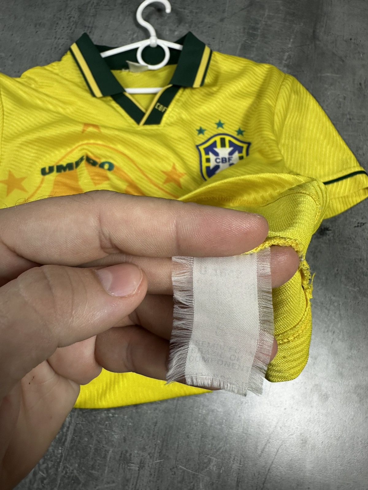 Umbro Vintage soccer jersey Brazil ROMARIO 11 Umbro Size US S / EU 44-46 / 1 - 13 Thumbnail