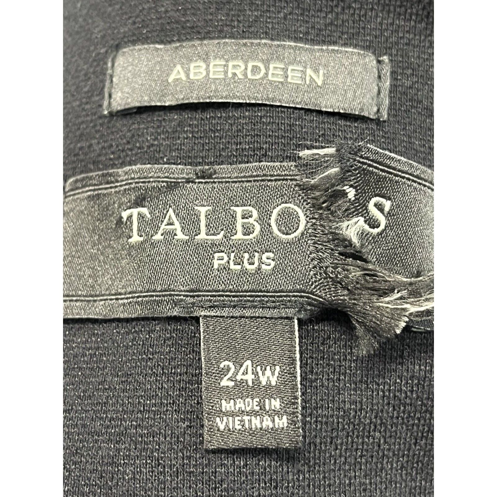 Talbots Talbots Aberdeen Blazer Jacket 24W Plus Black Cotton Blend Womens 2 Button Size 4XL / US 24-26 - 7 Thumbnail
