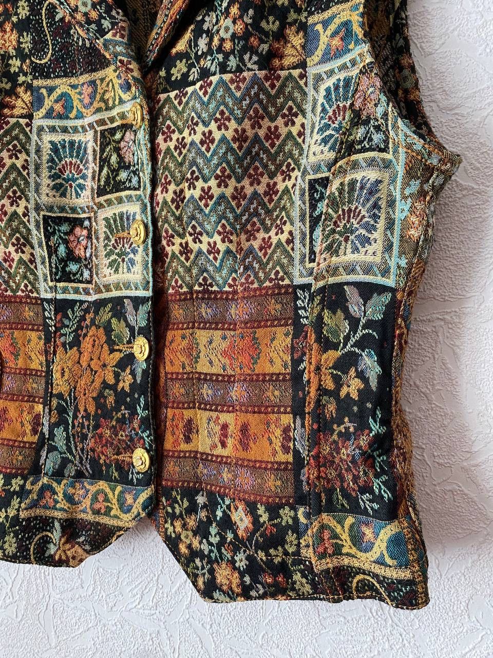 Kenzo 80s Kenzo Jeans Jungle Women Tapestry Vest Archive Fashion Size S / US 4 / IT 40 - 3 Thumbnail