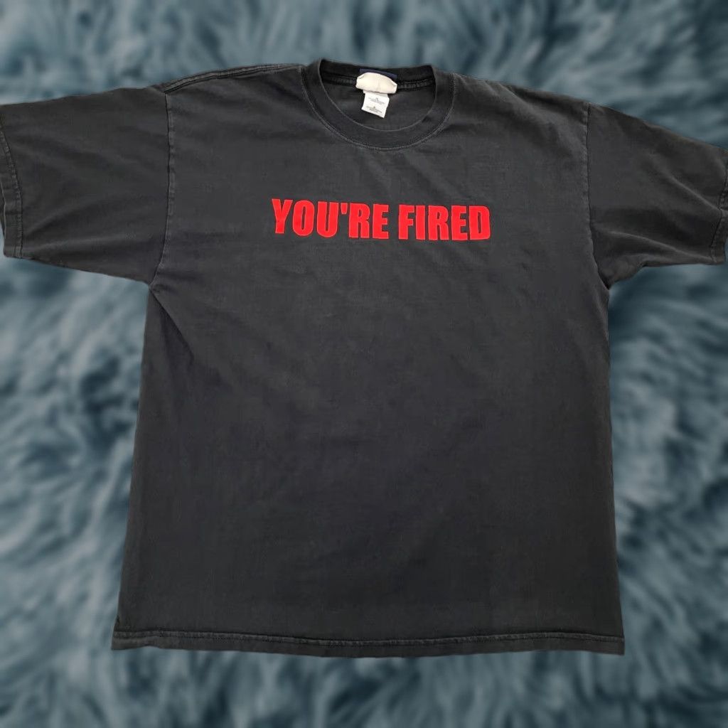 Vintage VINTAGE NBC The Apprentice Graphic Tee Adult XL Black You're Fired Donald Trump Y2K Mens Size US XL / EU 56 / 4 - 1 Thumbnail