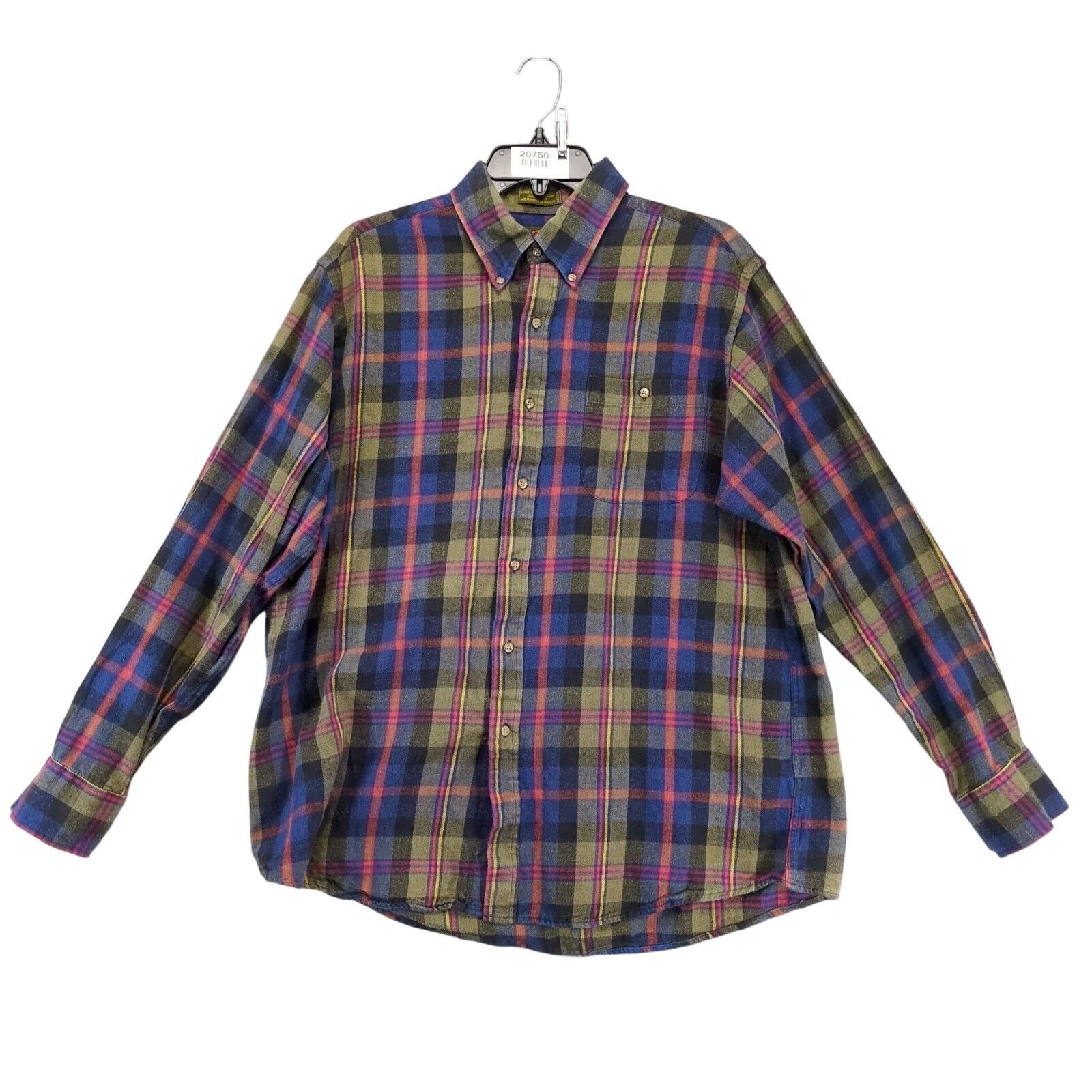 Boston Traders Vtg Boston Traders Plaid Flannel Button Down Shirt Men's L Size US L / EU 52-54 / 3 - 1 Thumbnail