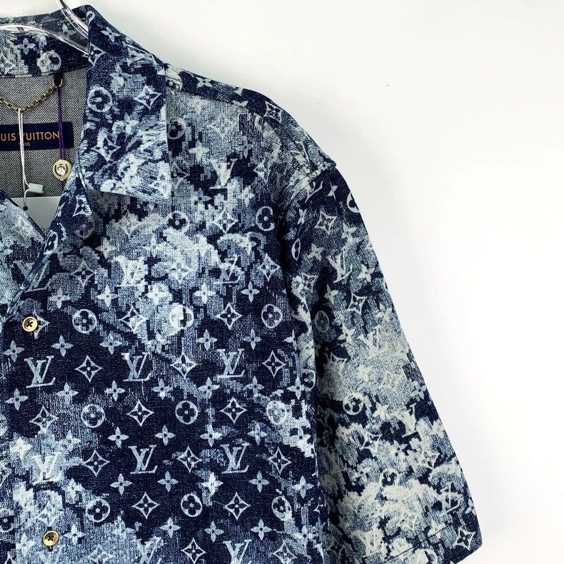 Louis Vuitton Louis Vuitton Cotton lapel single breasted short sleeve sh Size US XL / EU 56 / 4 - 3 Thumbnail