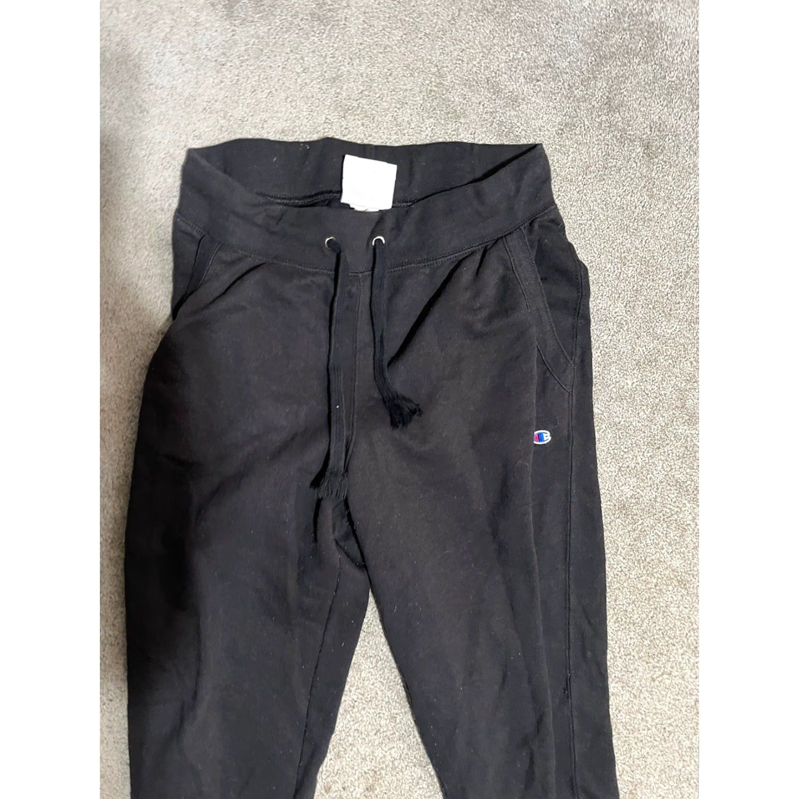 Champion Champion Sweatpants Mens M Black 30x29 Taper Athletic Casual Fleece Pockets Stretch Machine Washable Everyday Sportswear Lounge Size US 31 - 2 Thumbnail