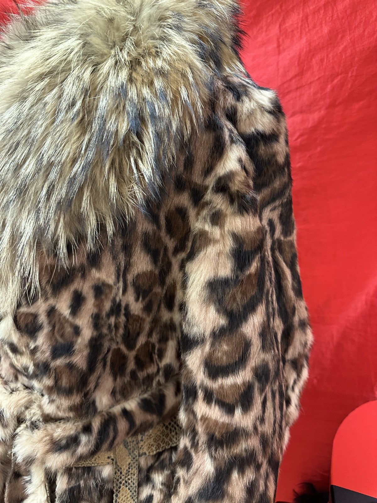 Vintage Vintage brown leopard rabbit and fox fur Size S / US 4 / IT 40 - 6 Thumbnail