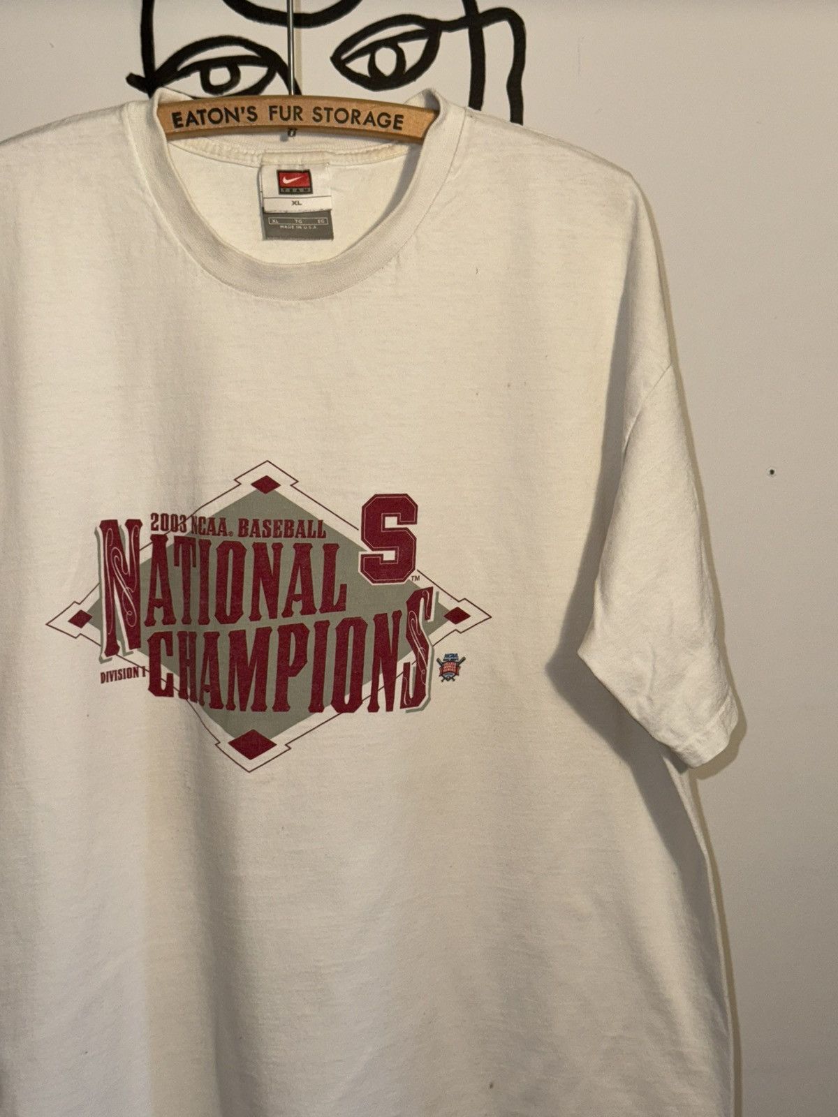 NCAA × Nike × Vintage Vintage 2003 NIKE NCAA Division 1 Baseball Championship TEE Size US XL / EU 56 / 4 - 2 Thumbnail