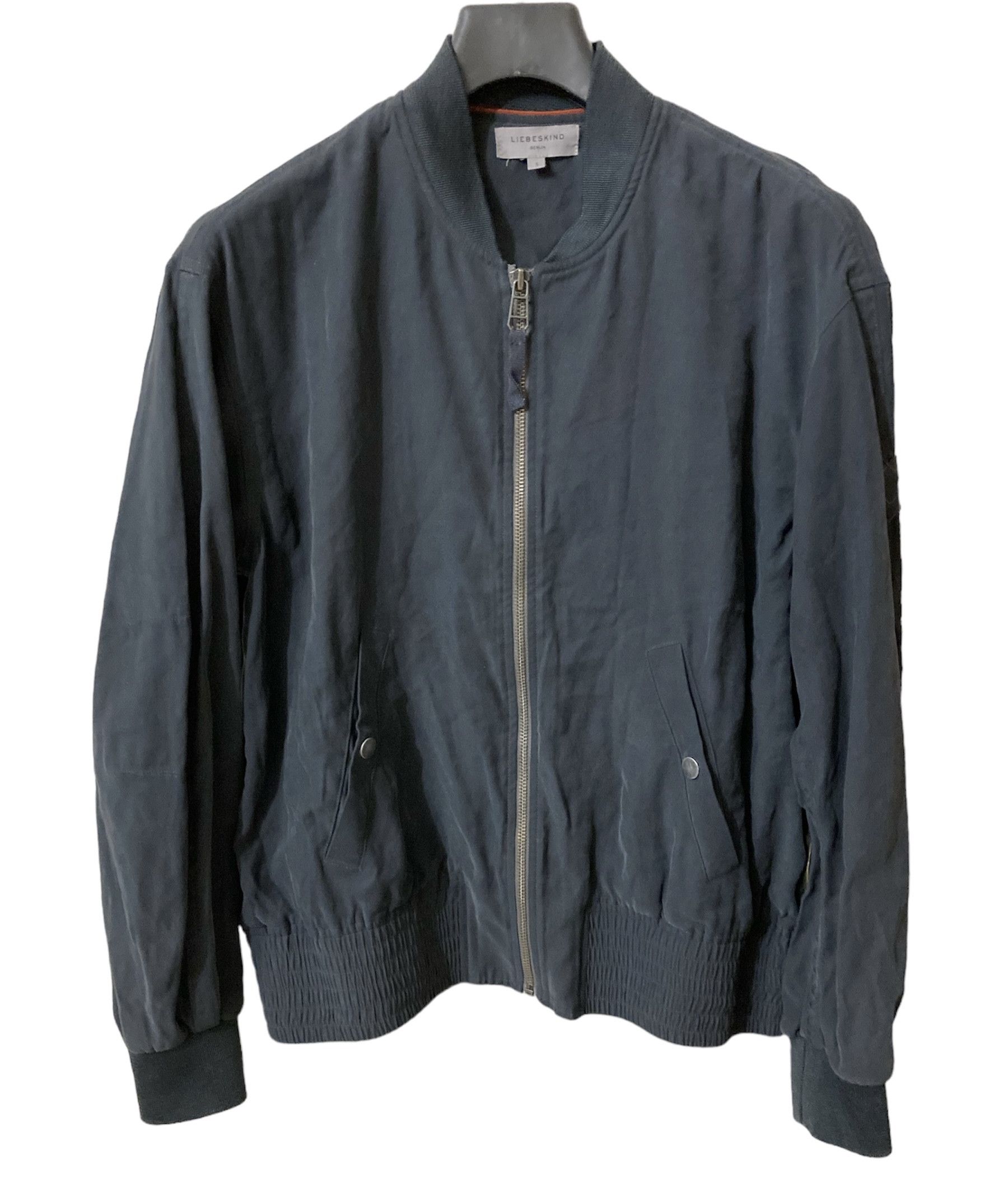LIEBESKIND BERLIN Liebeskind Berlin Women’s Grey Twill- Collar Bomber Jacket Size S / US 4 / IT 40 - 1 Thumbnail
