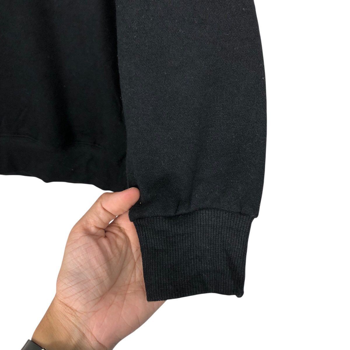 Japanese Brand Rich Black Half Zipper Collar Sweatshirt Scary Ghostbusters Size US M / EU 48-50 / 2 - 14 Thumbnail