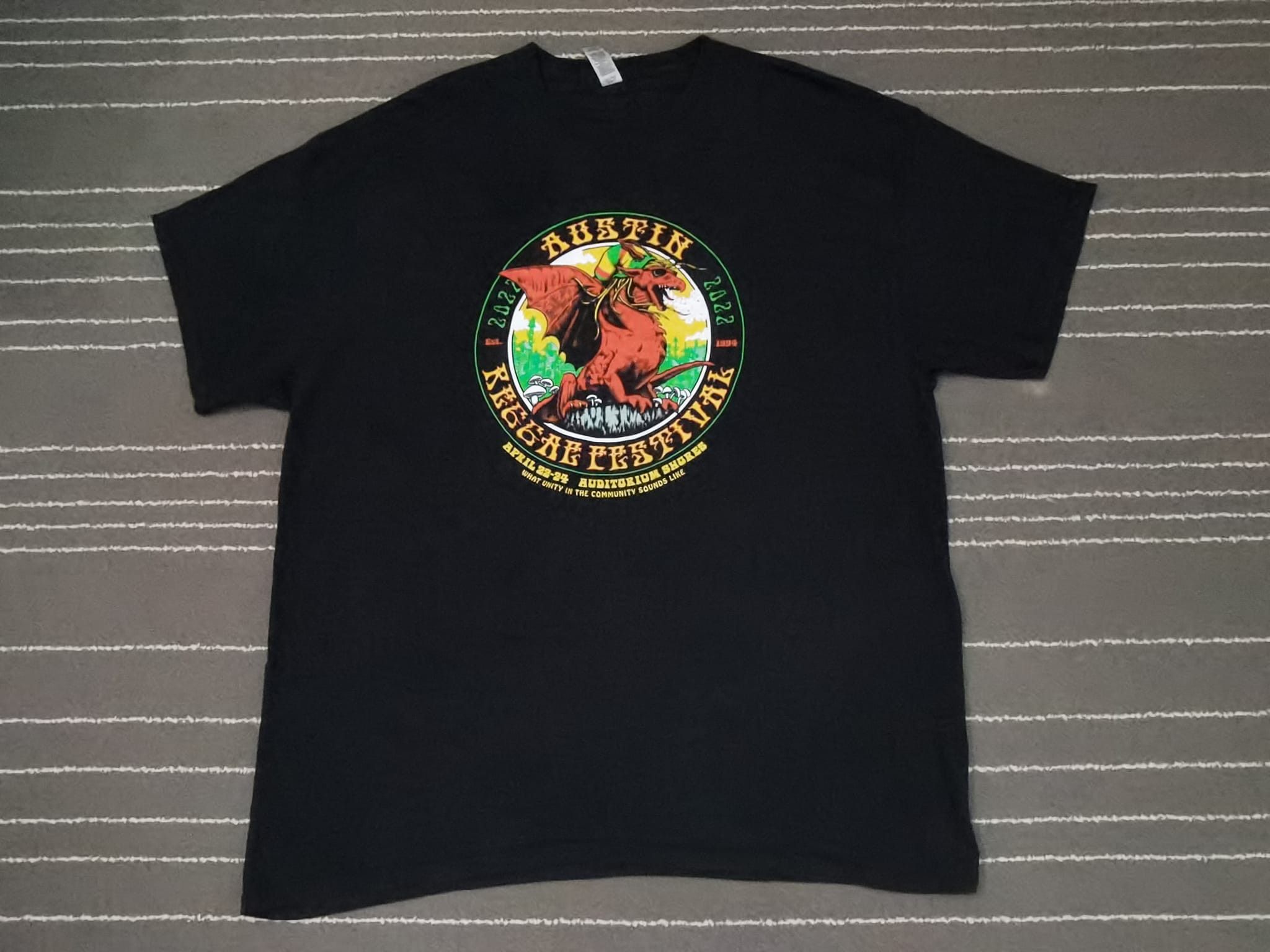 Band Tees × Gildan Austin Reggae Festival 2022 tee L 3437 Size US L / EU 52-54 / 3 - 1 Thumbnail