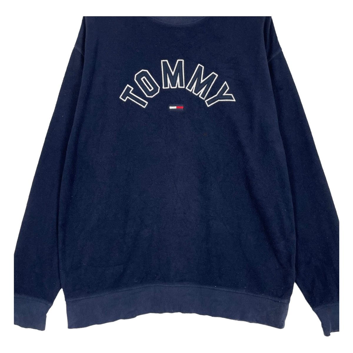 Tommy Hilfiger 💥TOMMY HILFIGER CREWNECK LOGO PULLOVER BAGGY SWEATSHIRT Size US L / EU 52-54 / 3 - 4 Thumbnail