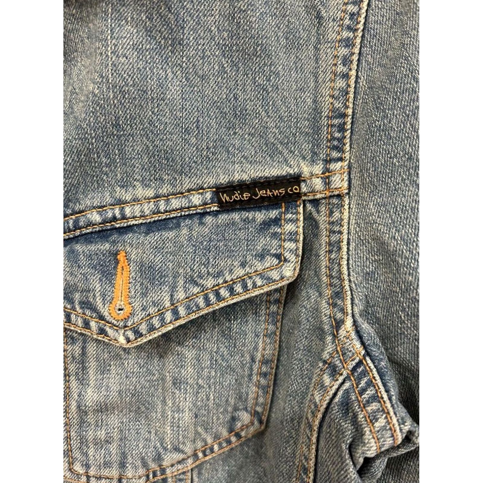 Nudie Jeans Nudie Jeans Co Denim Jacket Light Blue S Size Vintage Jacket Men Size US 29 - 3 Thumbnail
